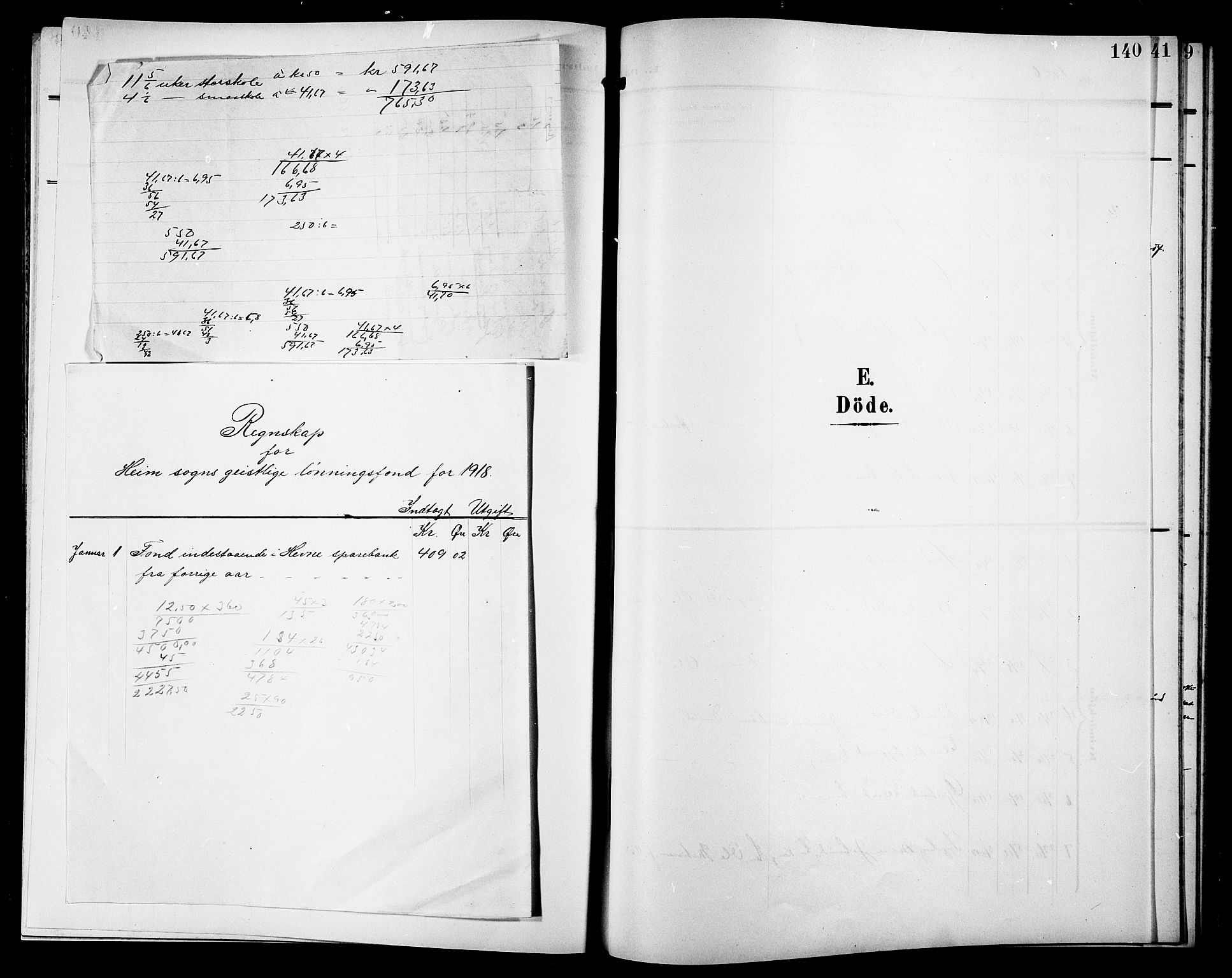 Ministerialprotokoller, klokkerbøker og fødselsregistre - Sør-Trøndelag, SAT/A-1456/633/L0520: Parish register (copy) no. 633C02, 1906-1921, p. 140