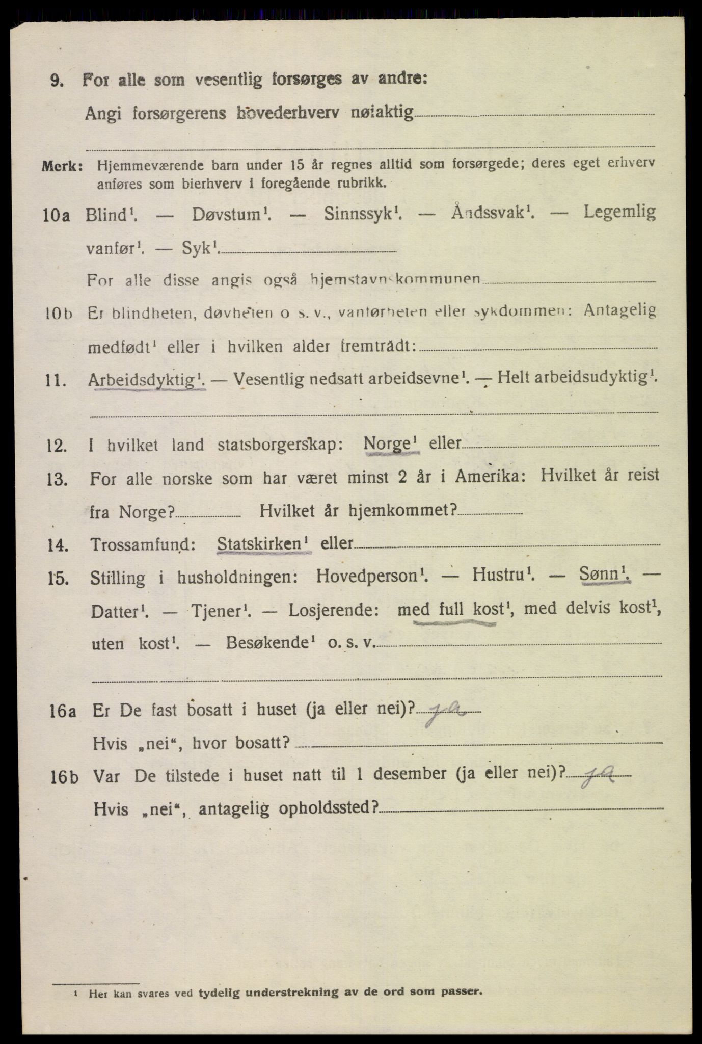 SAK, 1920 census for Kvinesdal, 1920, p. 1950