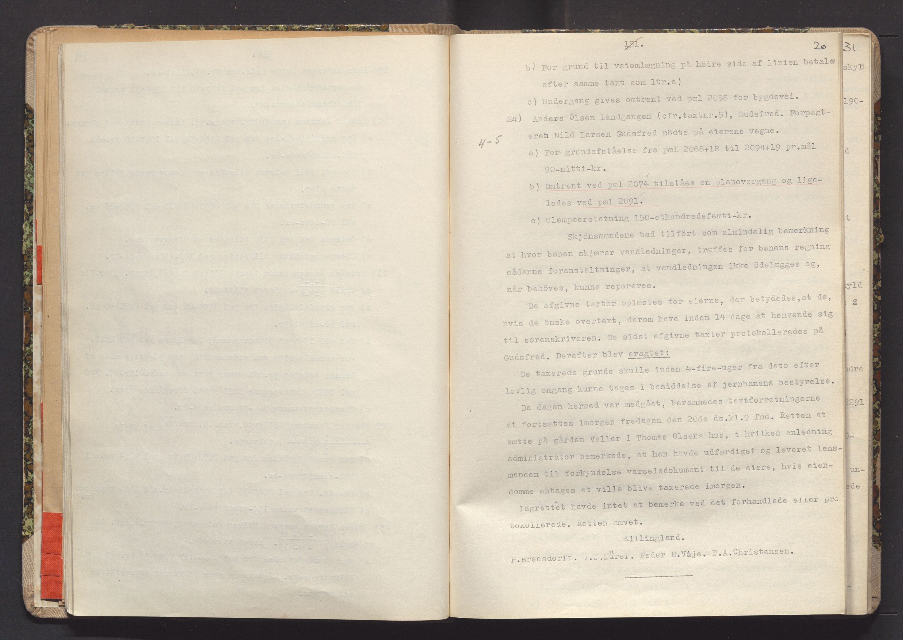 Norges Statsbaner Drammen distrikt (NSB), AV/SAKO-A-30/Y/Yc/L0007: Takster Vestfoldbanen strekningen Eidanger-Porsgrunn-Gjerpen samt sidelinjen Eidanger-Brevik, 1877-1896, p. 20