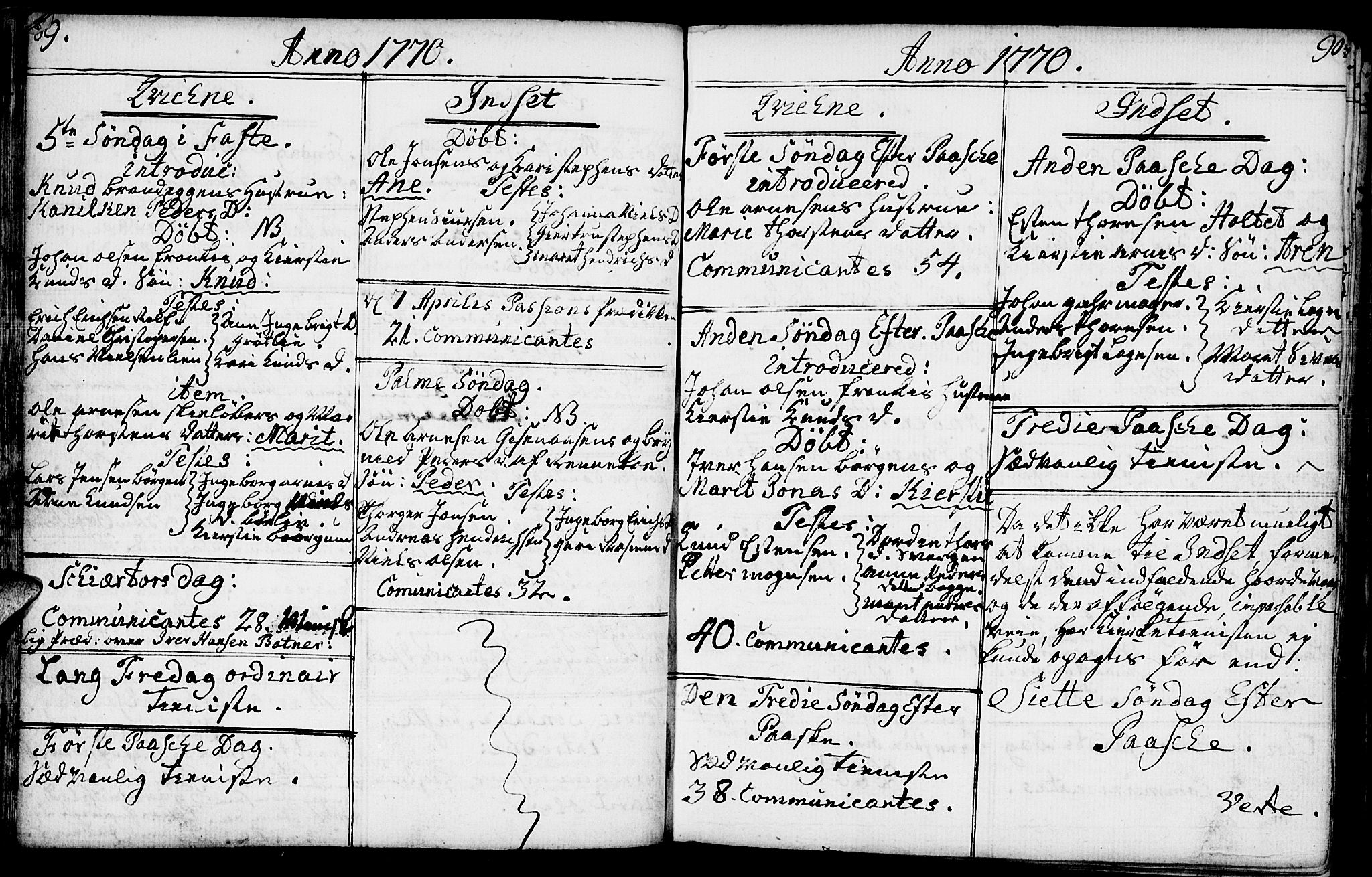 Kvikne prestekontor, AV/SAH-PREST-064/H/Ha/Haa/L0002: Parish register (official) no. 2, 1764-1784, p. 89-90