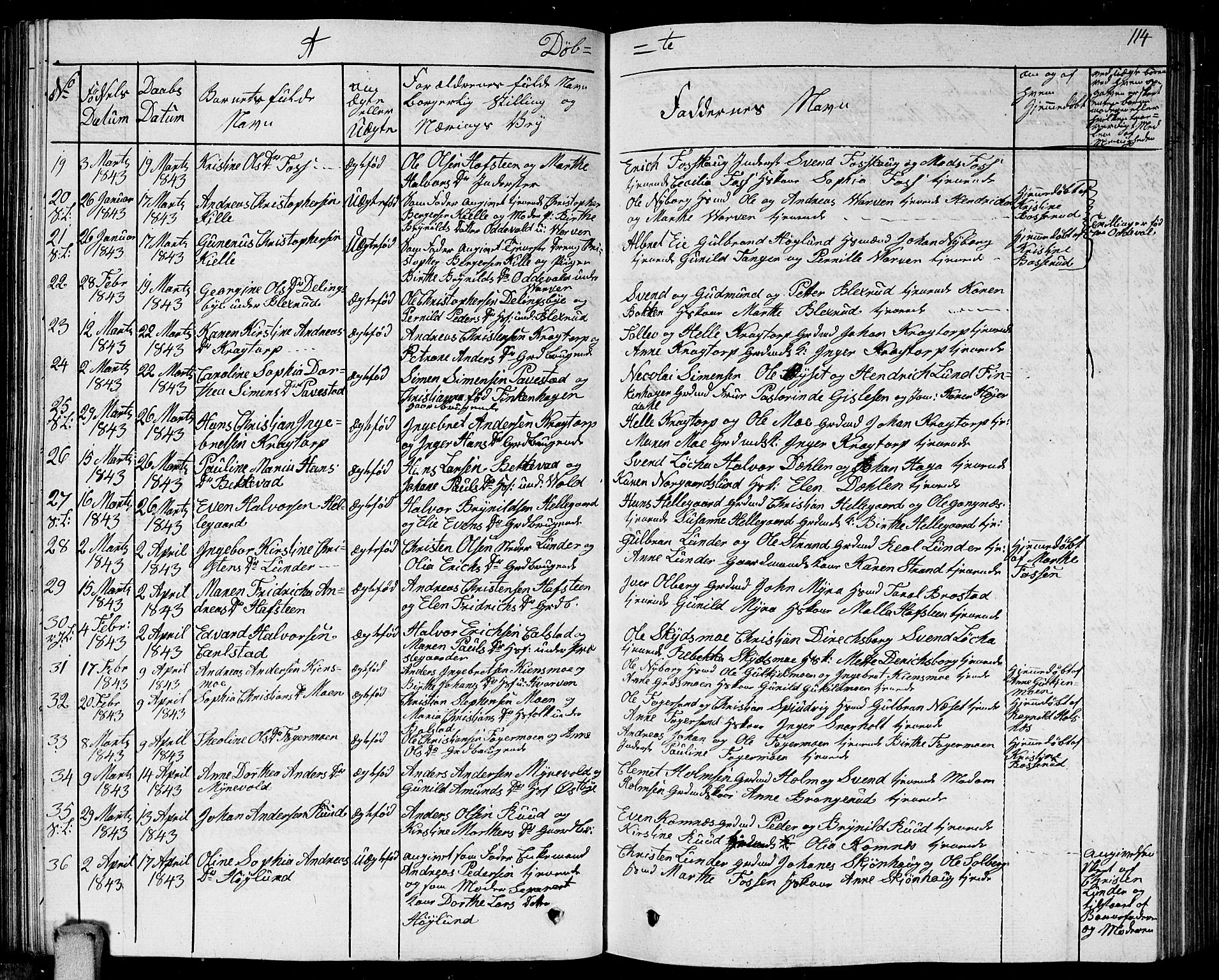 Høland prestekontor Kirkebøker, AV/SAO-A-10346a/G/Ga/L0002: Parish register (copy) no. I 2, 1827-1845, p. 114