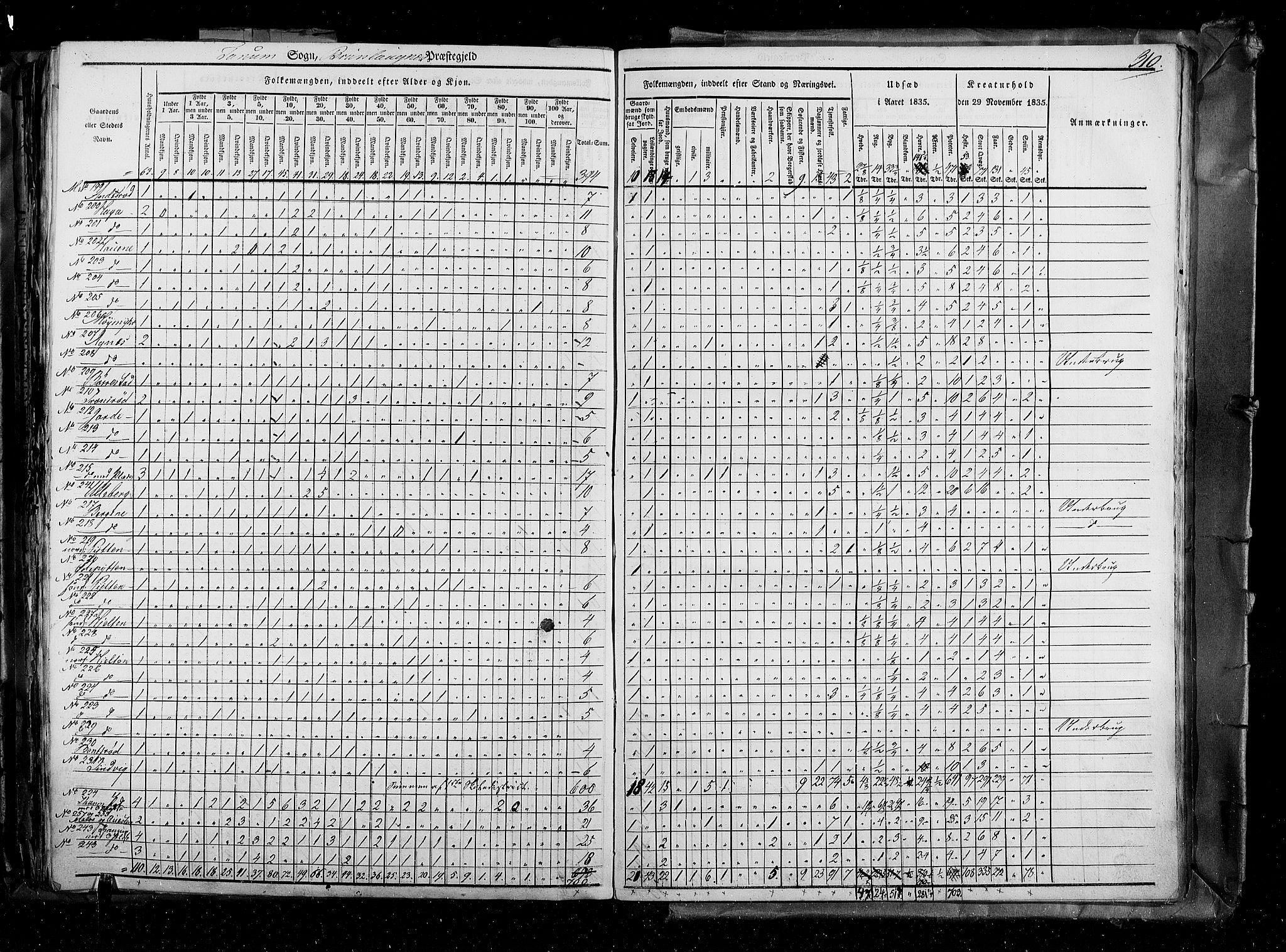 RA, Census 1835, vol. 4: Buskerud amt og Jarlsberg og Larvik amt, 1835, p. 310