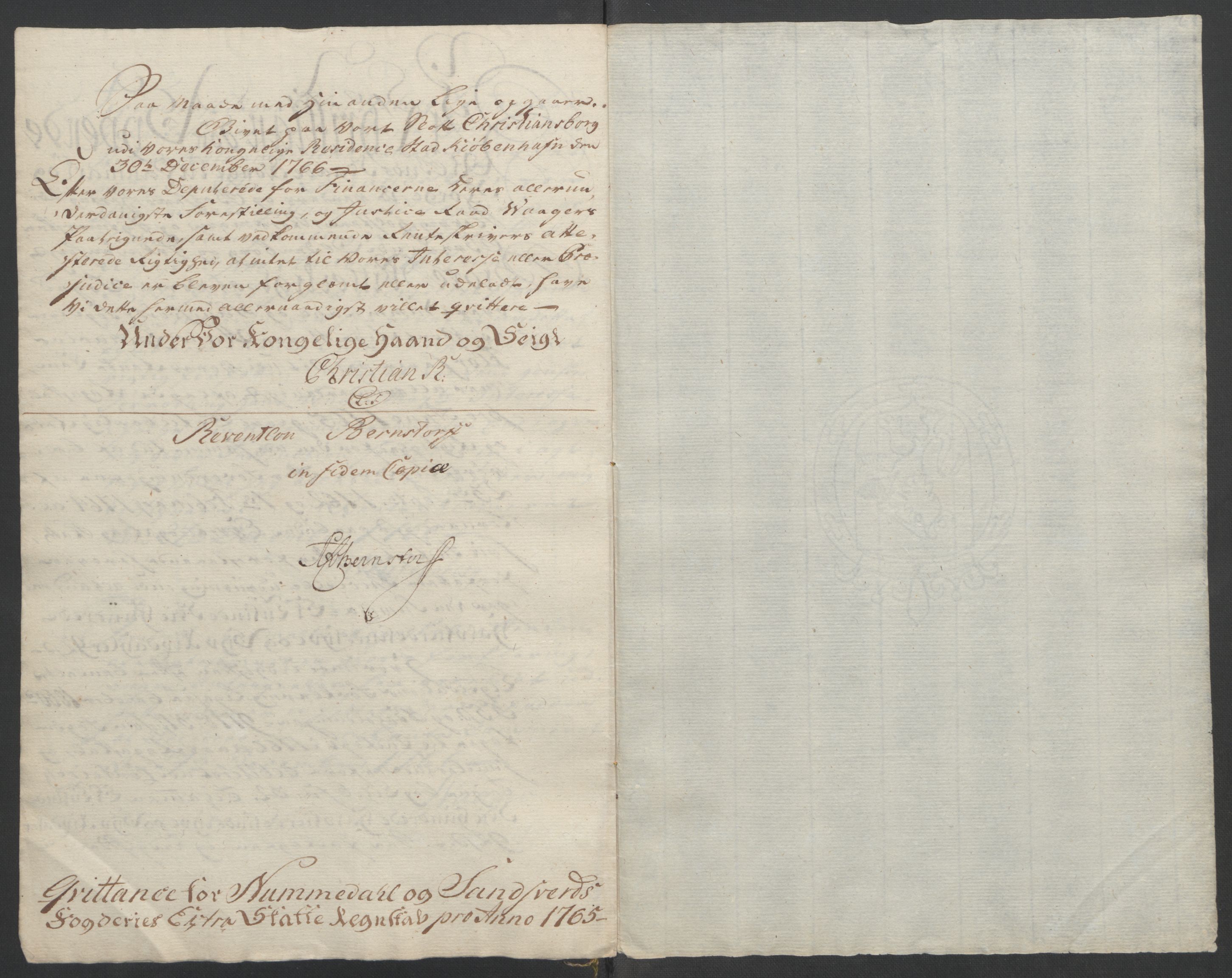 Rentekammeret inntil 1814, Reviderte regnskaper, Fogderegnskap, RA/EA-4092/R24/L1672: Ekstraskatten Numedal og Sandsvær, 1762-1767, p. 262