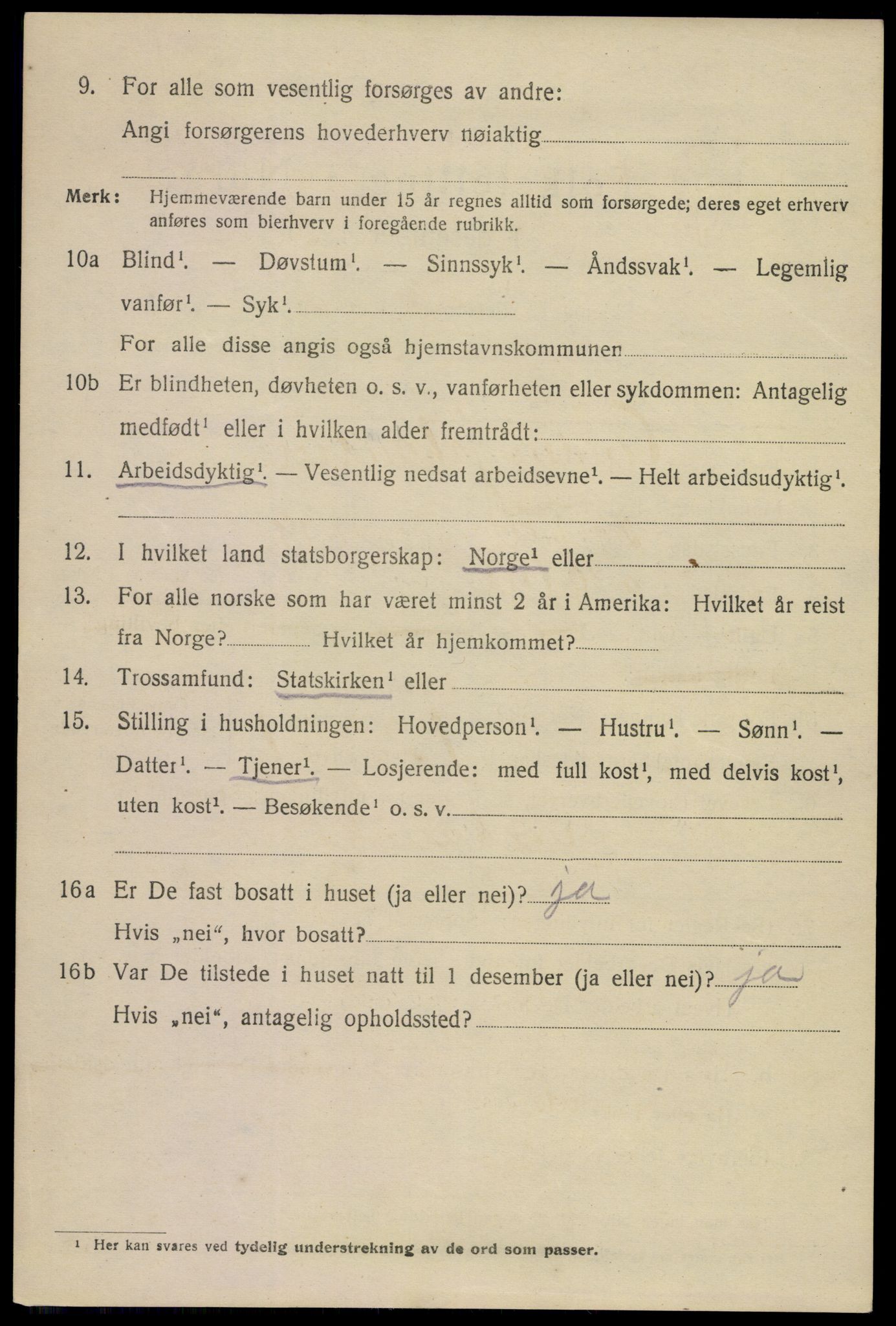 SAKO, 1920 census for Sandefjord, 1920, p. 9455