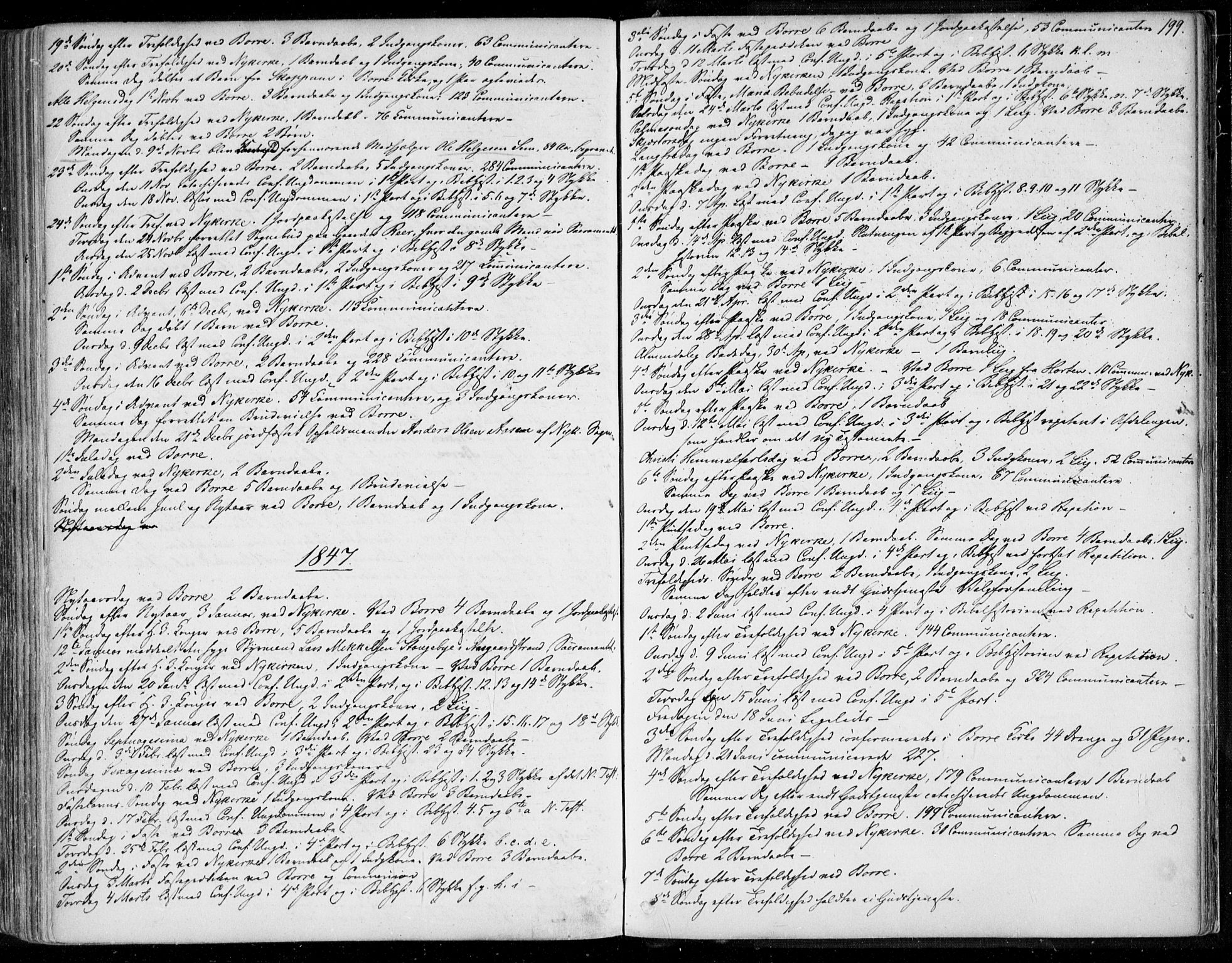 Borre kirkebøker, AV/SAKO-A-338/F/Fa/L0005: Parish register (official) no. I 5, 1845-1851, p. 199