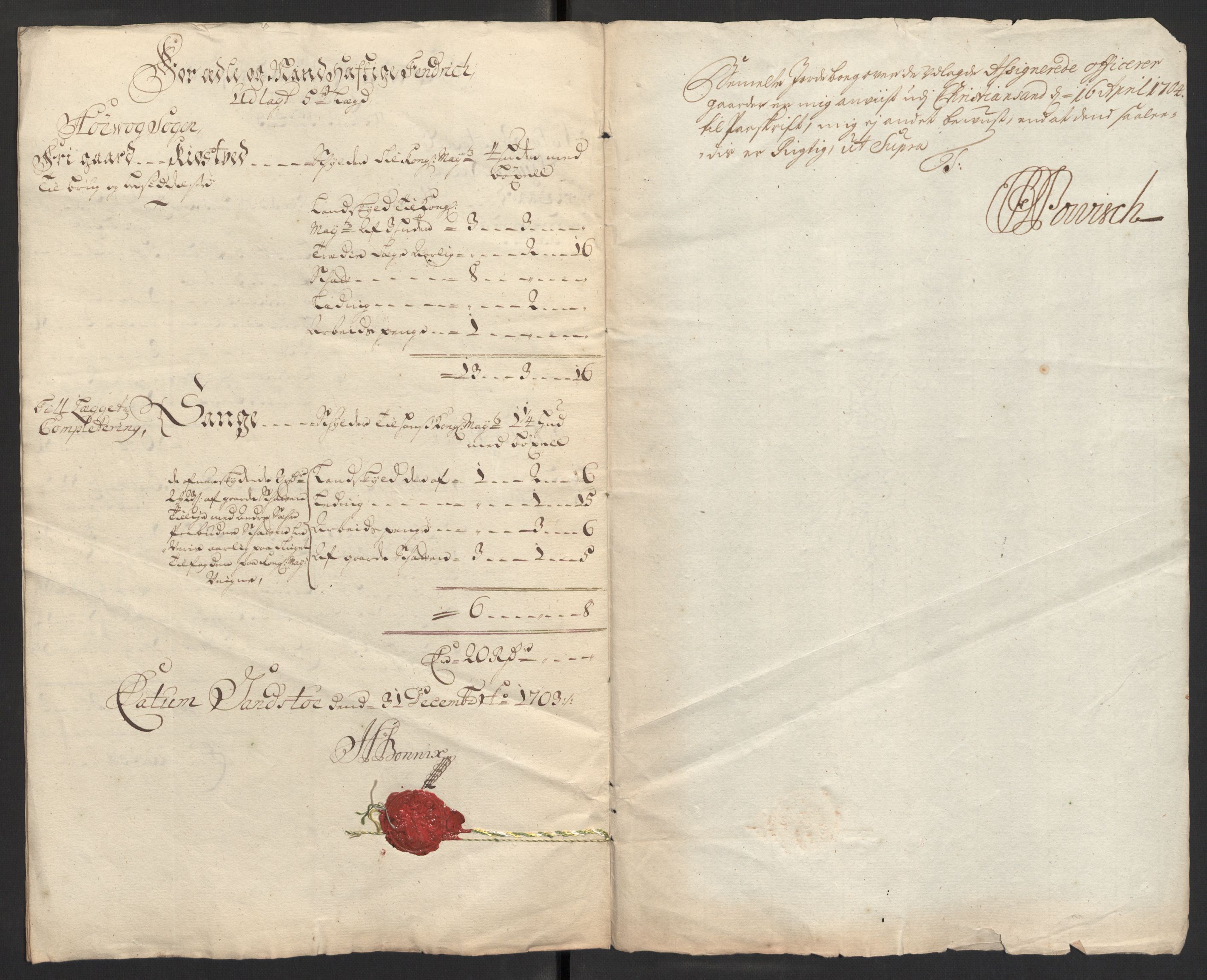 Rentekammeret inntil 1814, Reviderte regnskaper, Fogderegnskap, AV/RA-EA-4092/R39/L2316: Fogderegnskap Nedenes, 1702-1703, p. 313