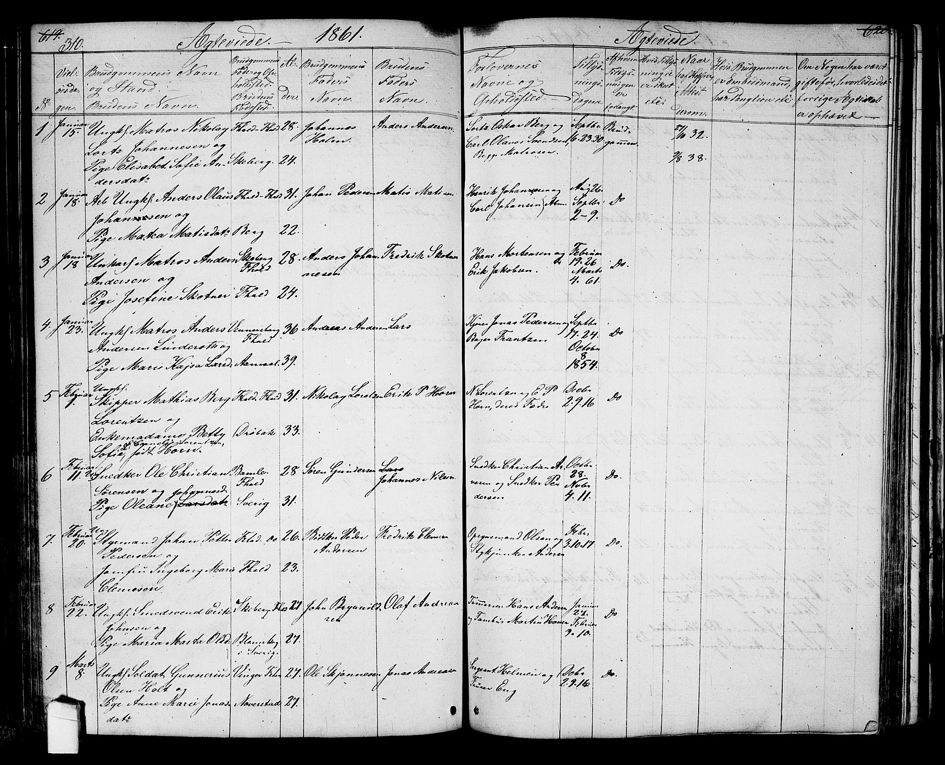 Halden prestekontor Kirkebøker, SAO/A-10909/G/Ga/L0005a: Parish register (copy) no. 5A, 1855-1864, p. 310