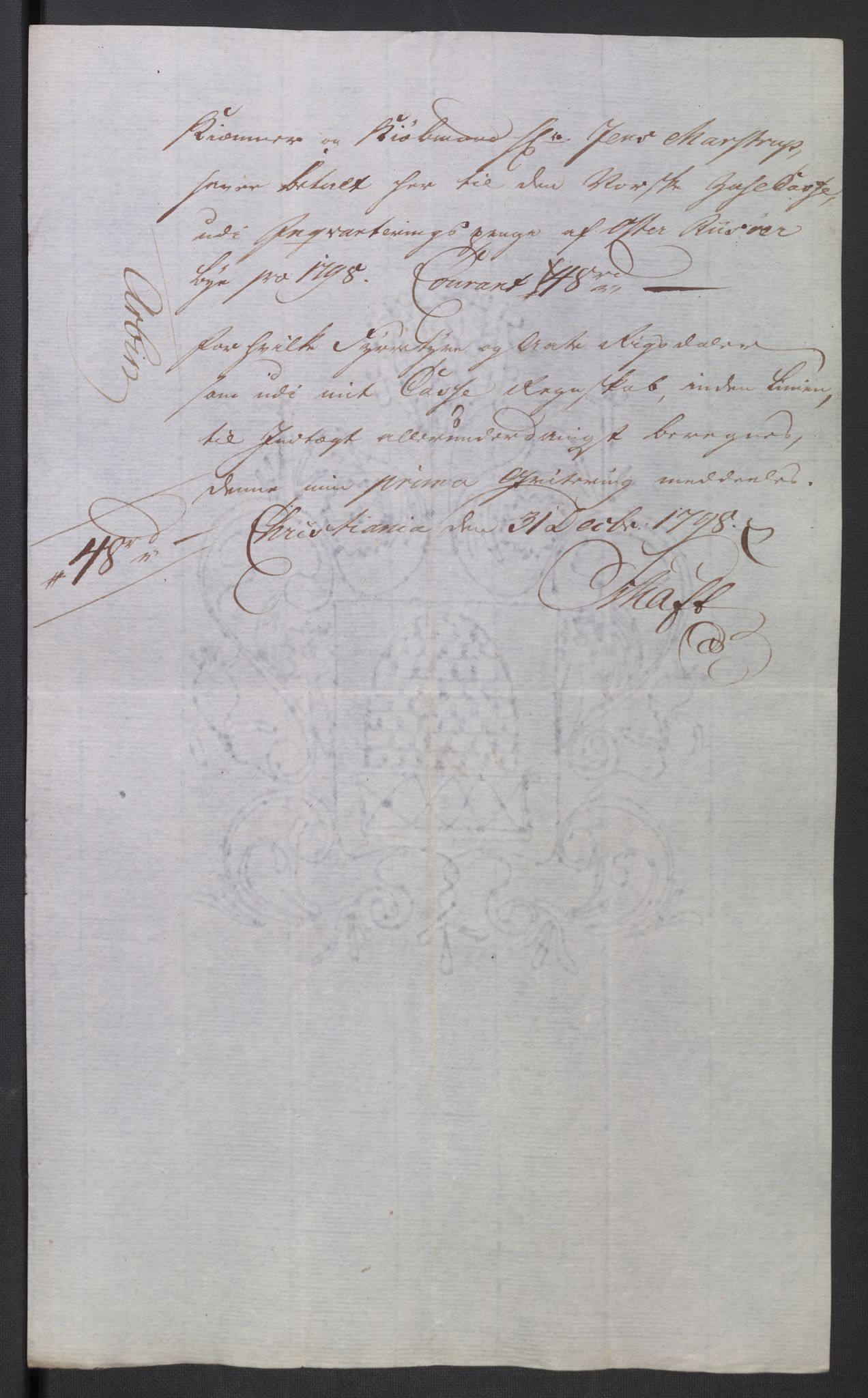 Danske Kanselli 1800-1814, RA/EA-3024/K/Kk/Kka/Kkac/L0235: Kjøpstadregnskap Øster Risør, 1796-1800, p. 484