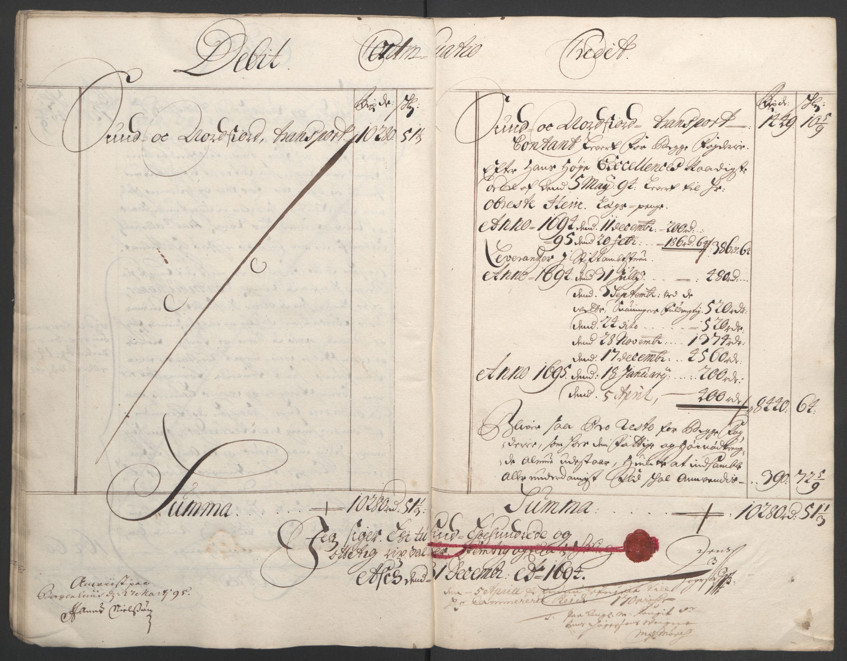 Rentekammeret inntil 1814, Reviderte regnskaper, Fogderegnskap, AV/RA-EA-4092/R53/L3421: Fogderegnskap Sunn- og Nordfjord, 1693-1694, p. 265