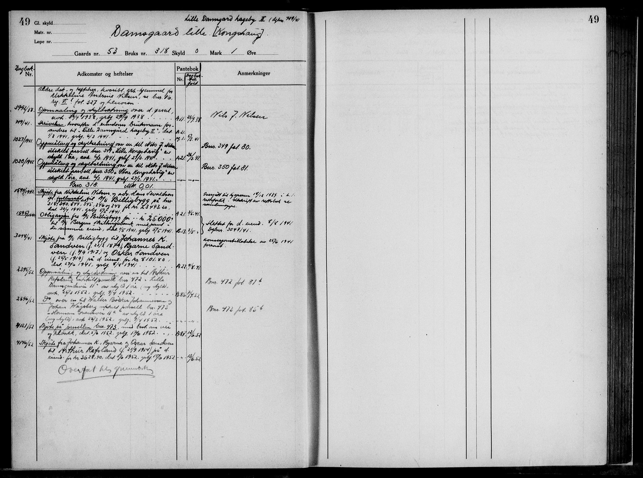 Midhordland sorenskriveri, AV/SAB-A-3001/1/G/Ga/Gab/L0117: Mortgage register no. II.A.b.117, p. 49