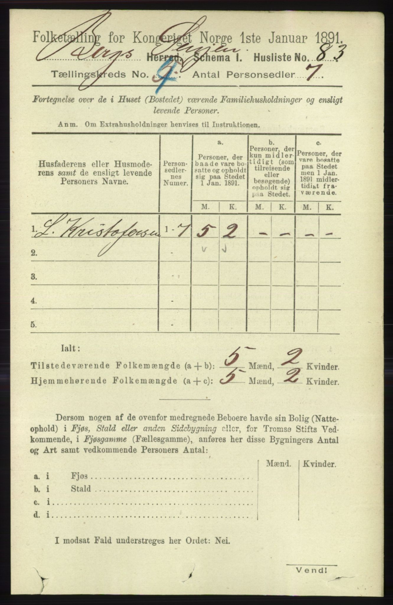 RA, 1891 census for 1929 Berg, 1891, p. 1636