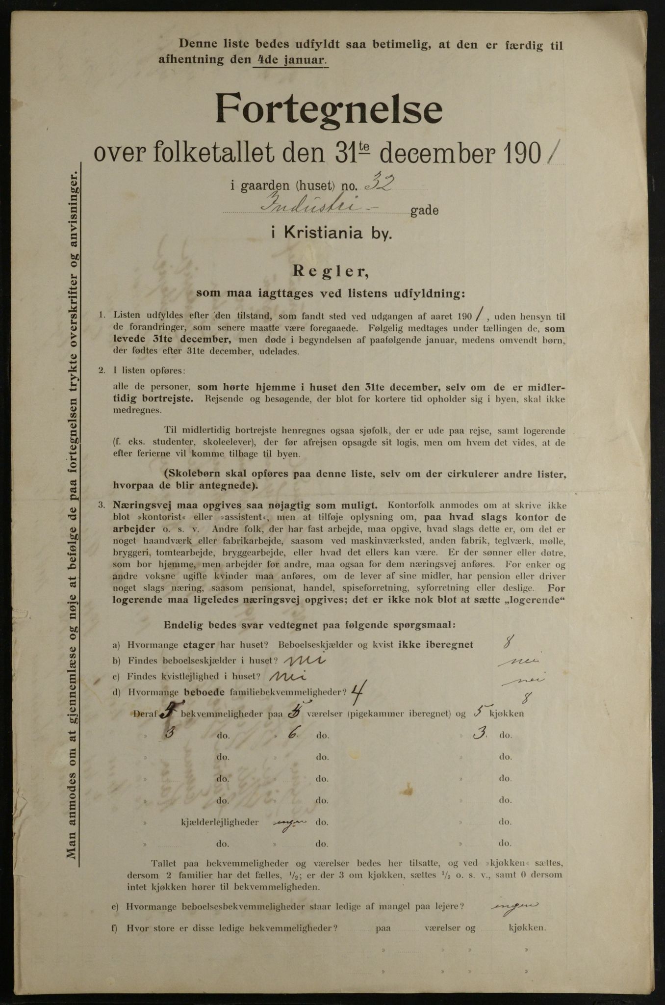 OBA, Municipal Census 1901 for Kristiania, 1901, p. 6818