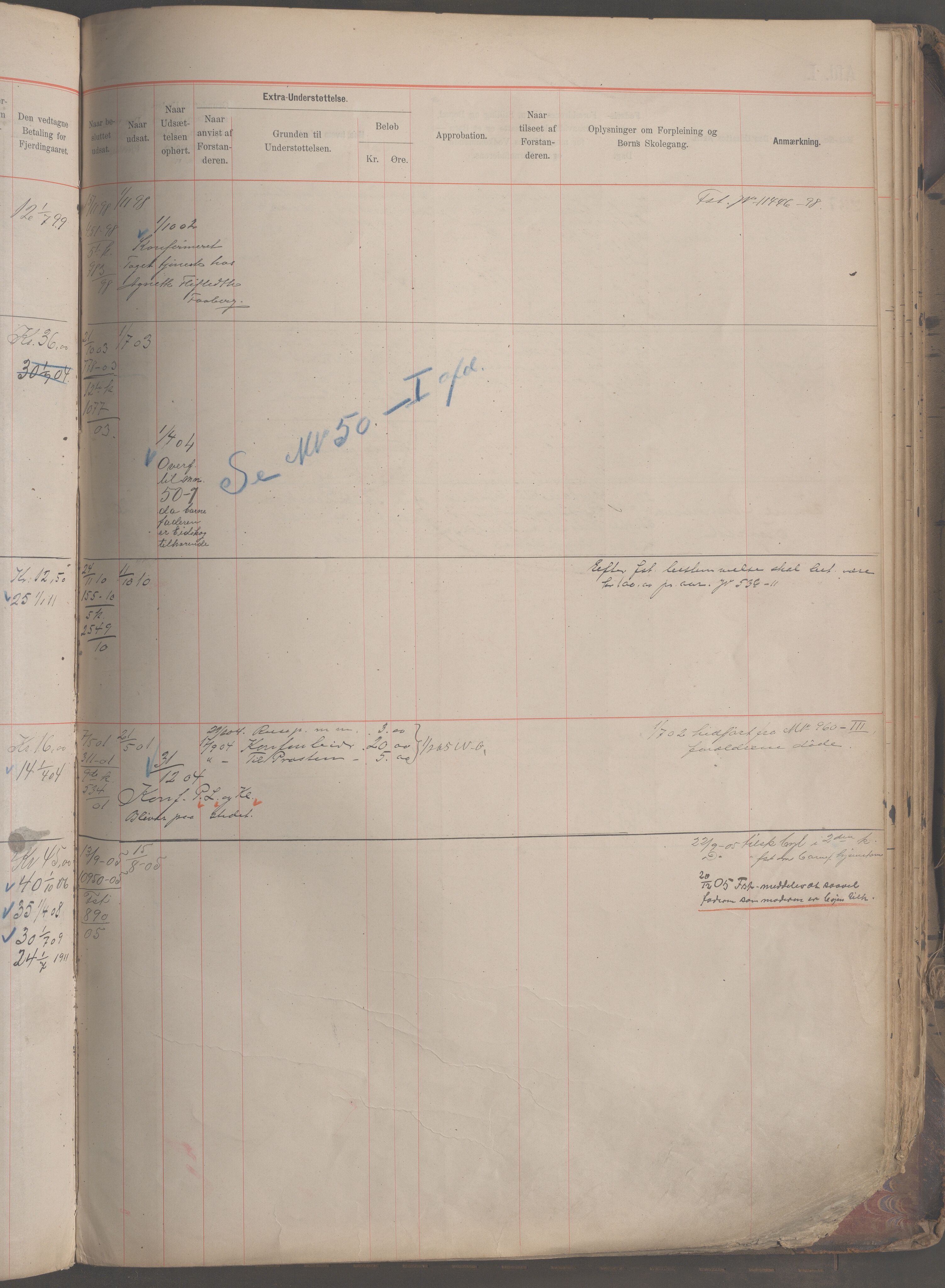 Fattigvesenet, OBA/A-20045/H/Hb/L0005: Manntallsprotokoll. Mnr. 1-399, 1901-1912, p. 138b