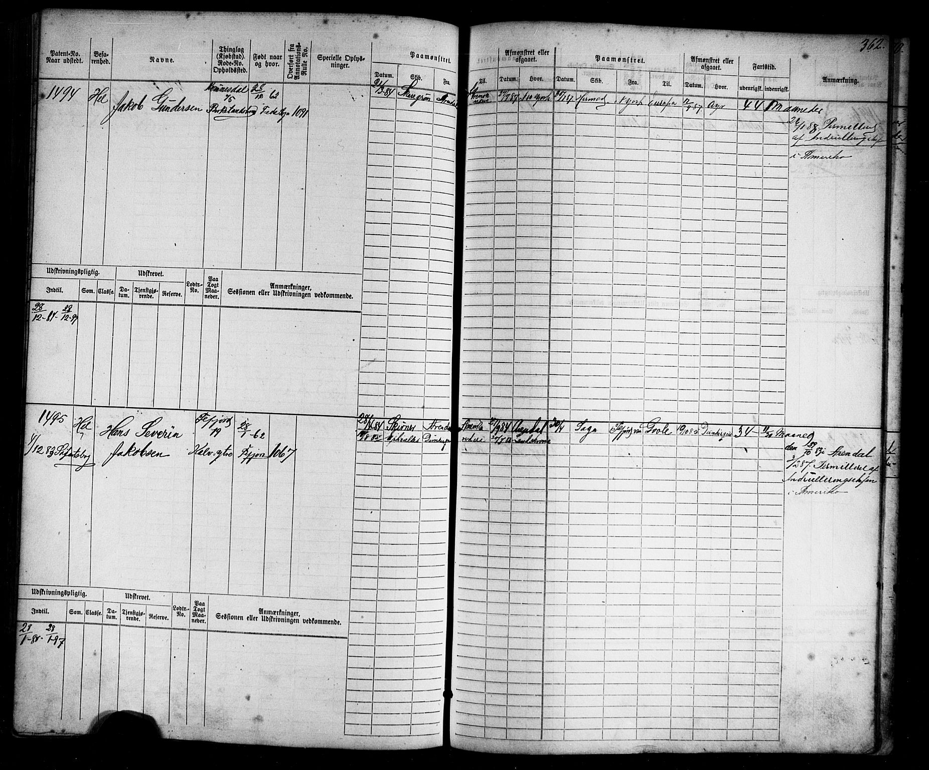 Flekkefjord mønstringskrets, AV/SAK-2031-0018/F/Fb/L0009: Hovedrulle nr 771-1533, Æ-6, 1868-1900, p. 394