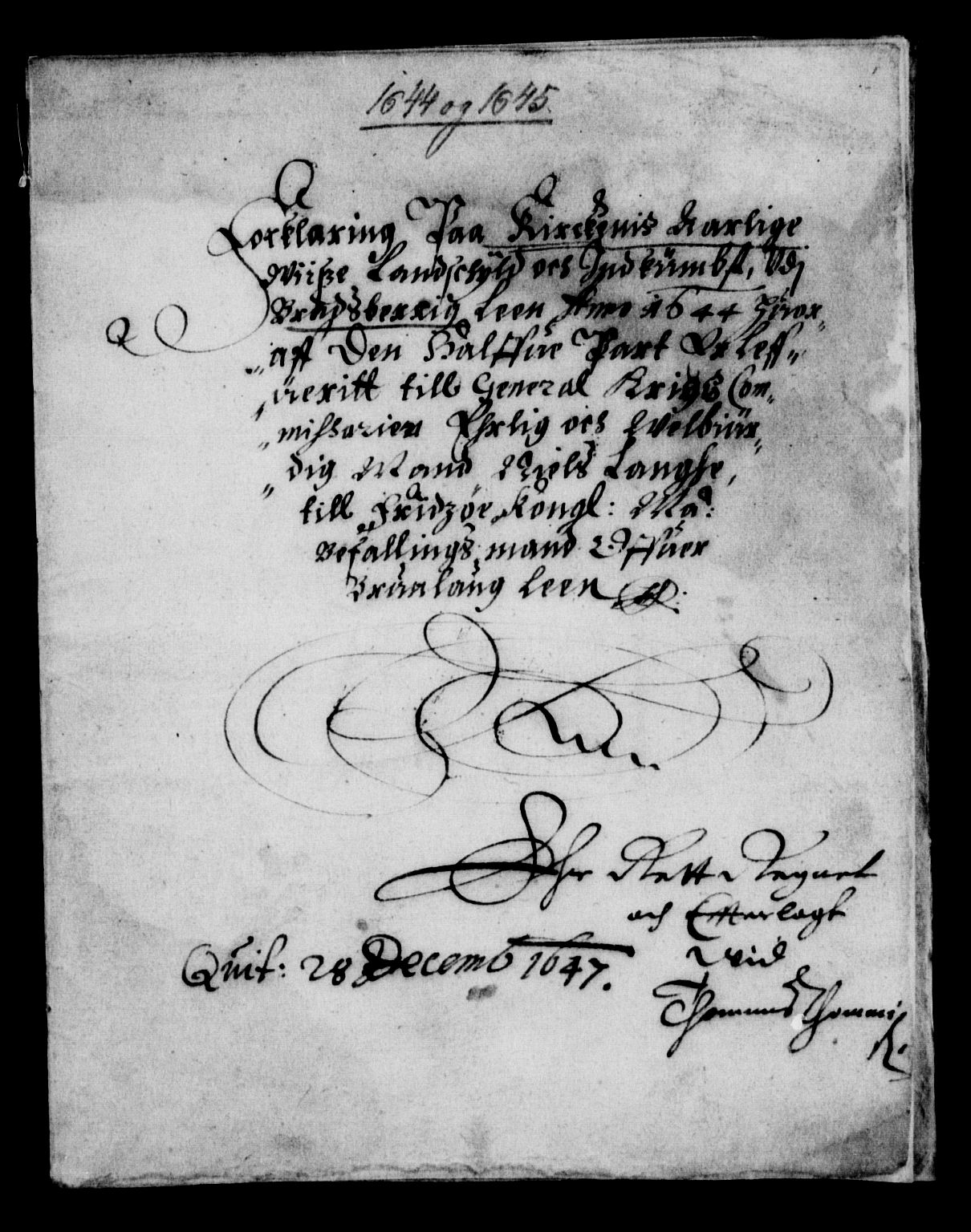 Rentekammeret inntil 1814, Reviderte regnskaper, Lensregnskaper, AV/RA-EA-5023/R/Rb/Rbp/L0032: Bratsberg len, 1645-1647