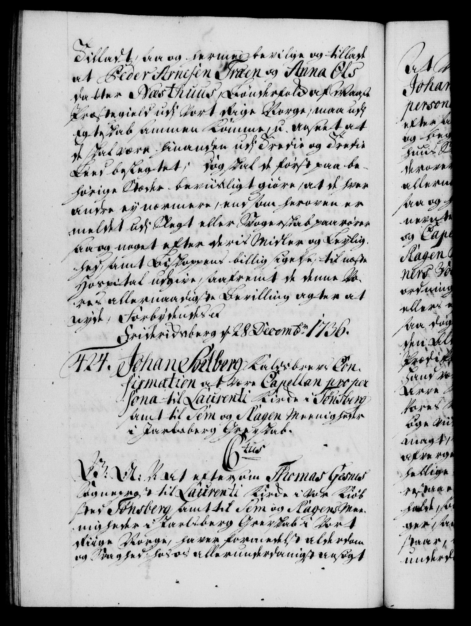 Danske Kanselli 1572-1799, RA/EA-3023/F/Fc/Fca/Fcaa/L0029: Norske registre, 1735-1736, p. 720b