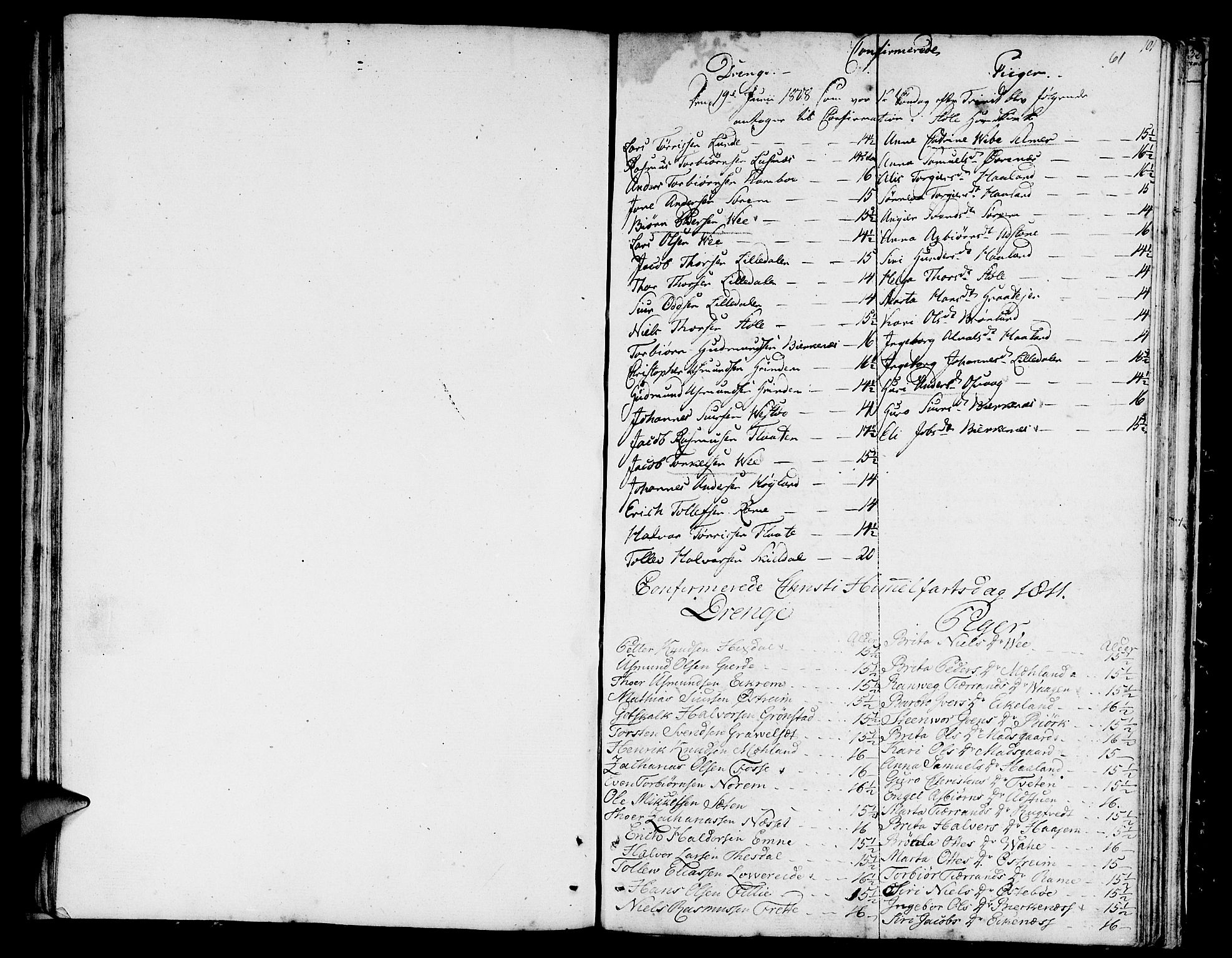 Etne sokneprestembete, SAB/A-75001/H/Haa: Parish register (official) no. A 5, 1808-1817, p. 61