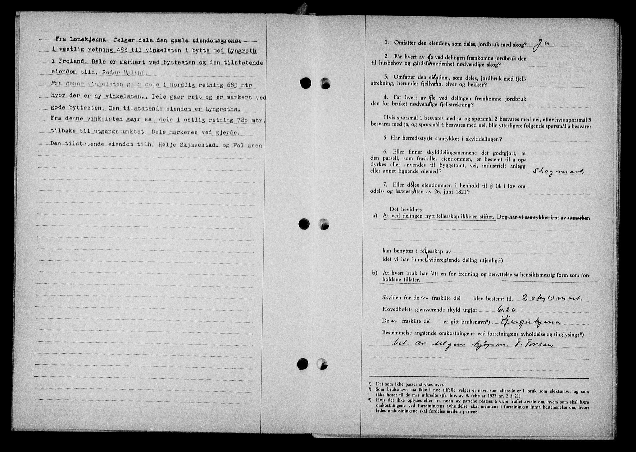 Nedenes sorenskriveri, AV/SAK-1221-0006/G/Gb/Gba/L0048: Mortgage book no. A-II, 1940-1941, Diary no: : 362/1941