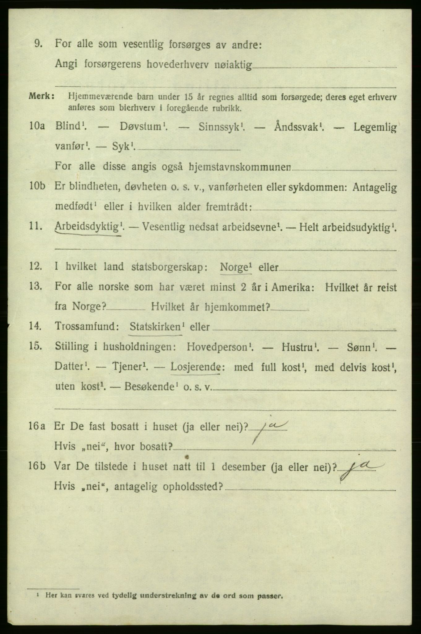 SAO, 1920 census for Fredrikshald, 1920, p. 12796