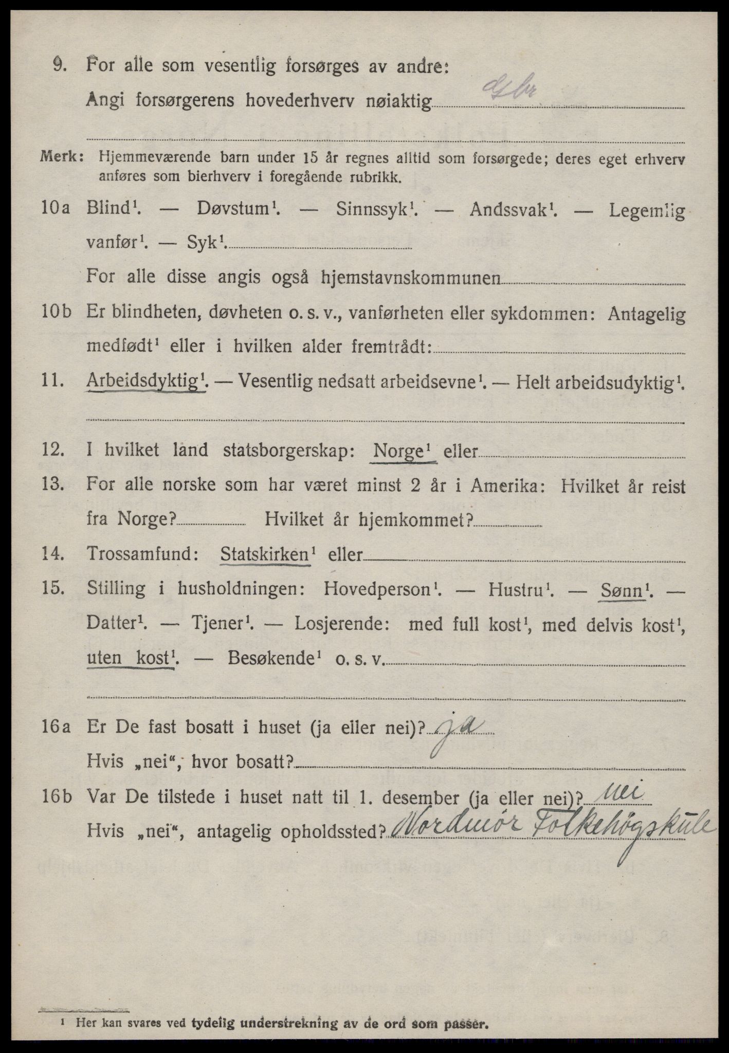 SAT, 1920 census for Surnadal, 1920, p. 6362