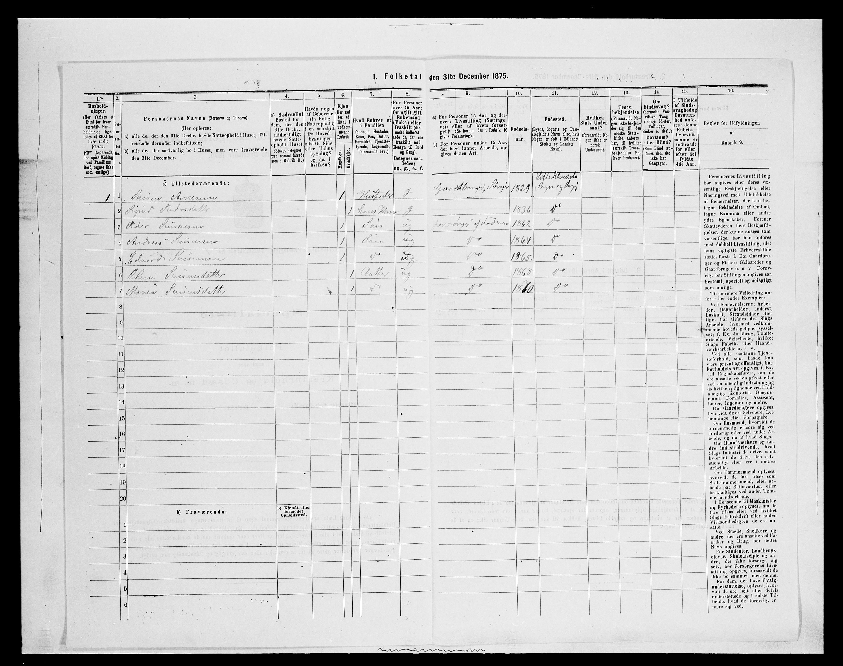 SAH, 1875 census for 0438P Lille Elvedalen, 1875, p. 208