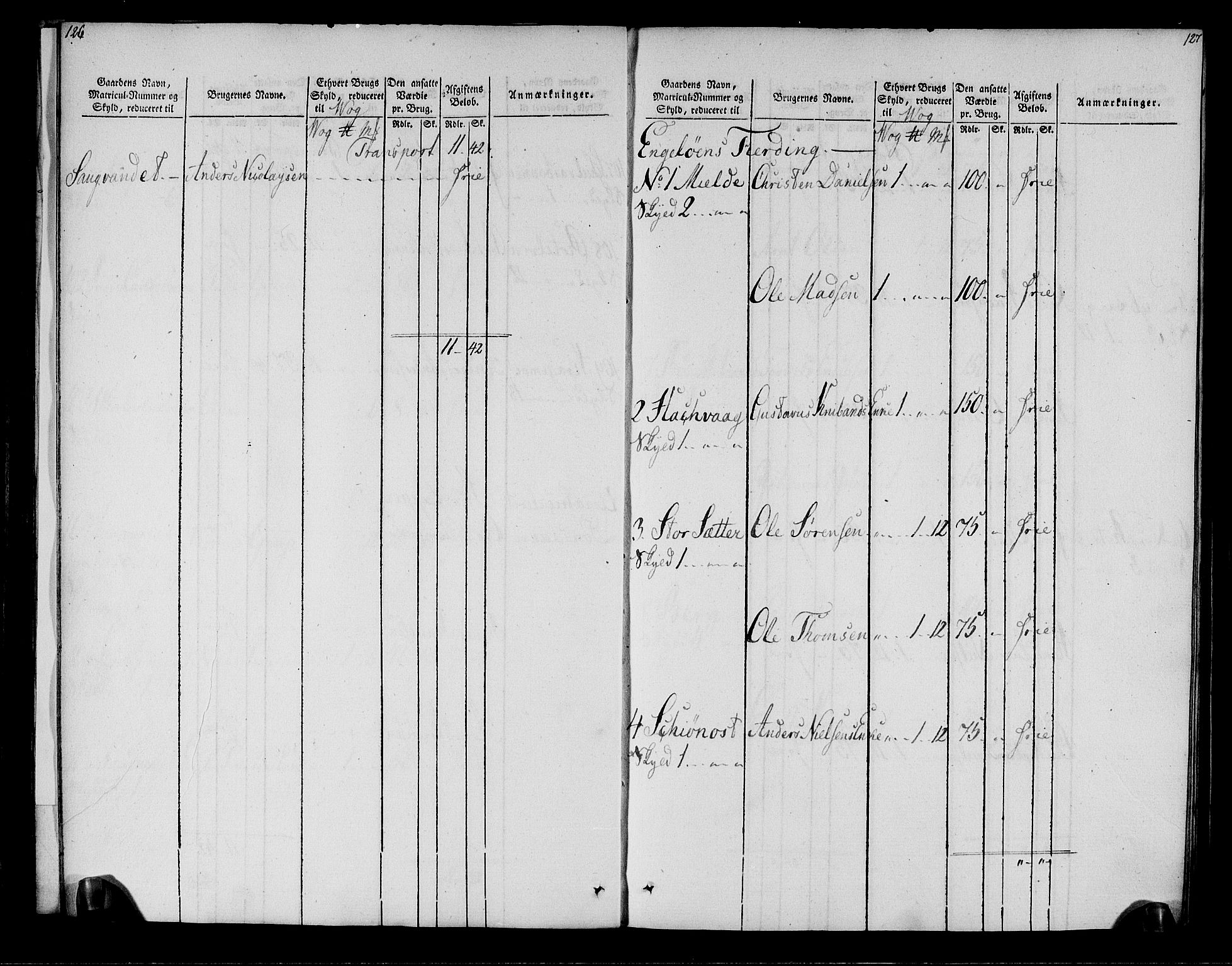 Rentekammeret inntil 1814, Realistisk ordnet avdeling, RA/EA-4070/N/Ne/Nea/L0161: Salten fogderi. Oppebørselsregister, 1803-1804, p. 65