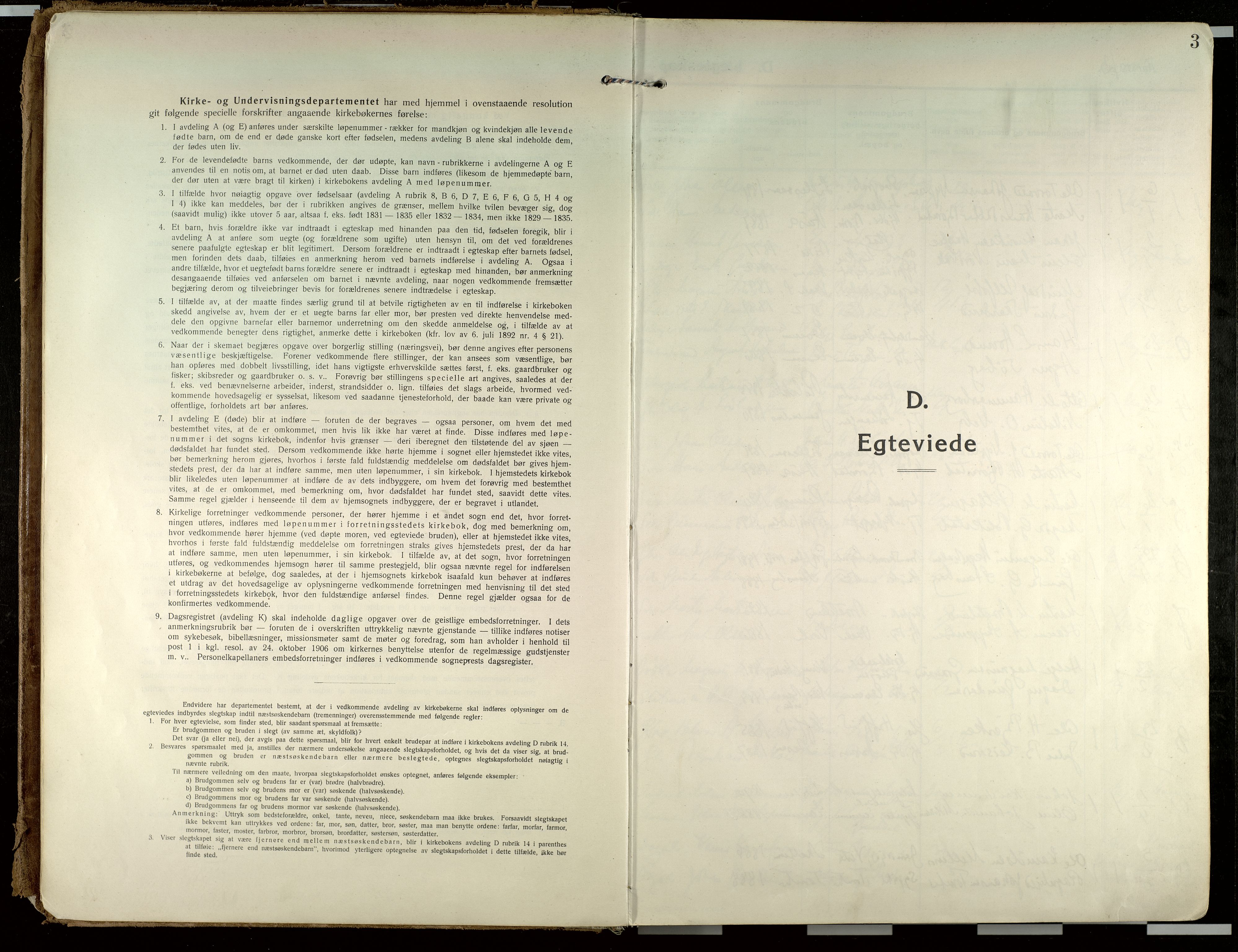 Elverum prestekontor, SAH/PREST-044/H/Ha/Haa/L0021: Parish register (official) no. 21, 1913-1928, p. 3