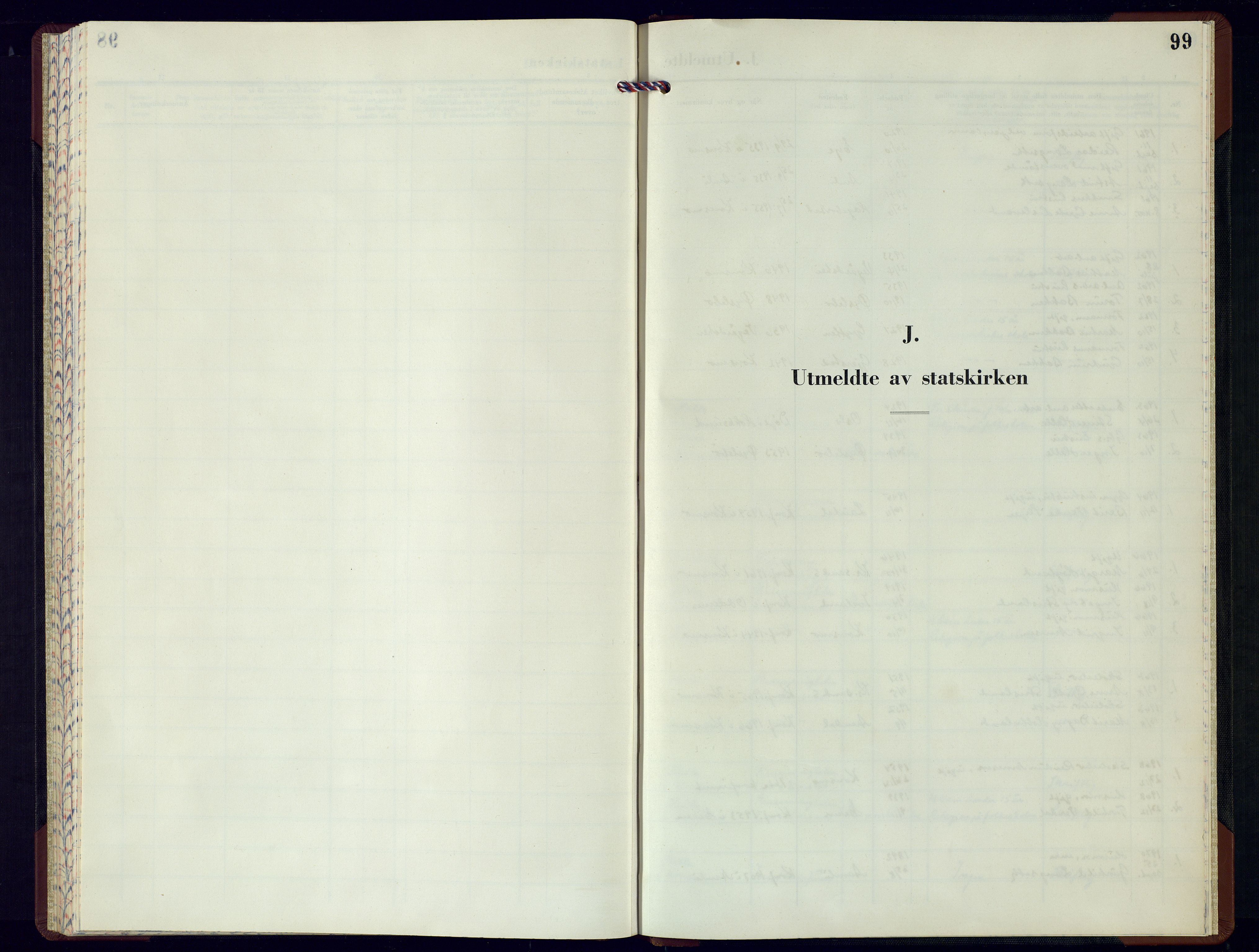 Nord-Audnedal sokneprestkontor, SAK/1111-0032/F/Fb/Fba/L0008: Parish register (copy) no. B-8, 1960-1978, p. 99