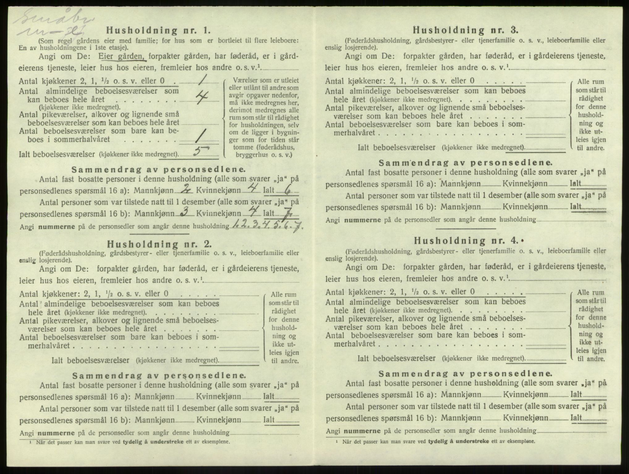 SAB, 1920 census for Bremanger, 1920, p. 973