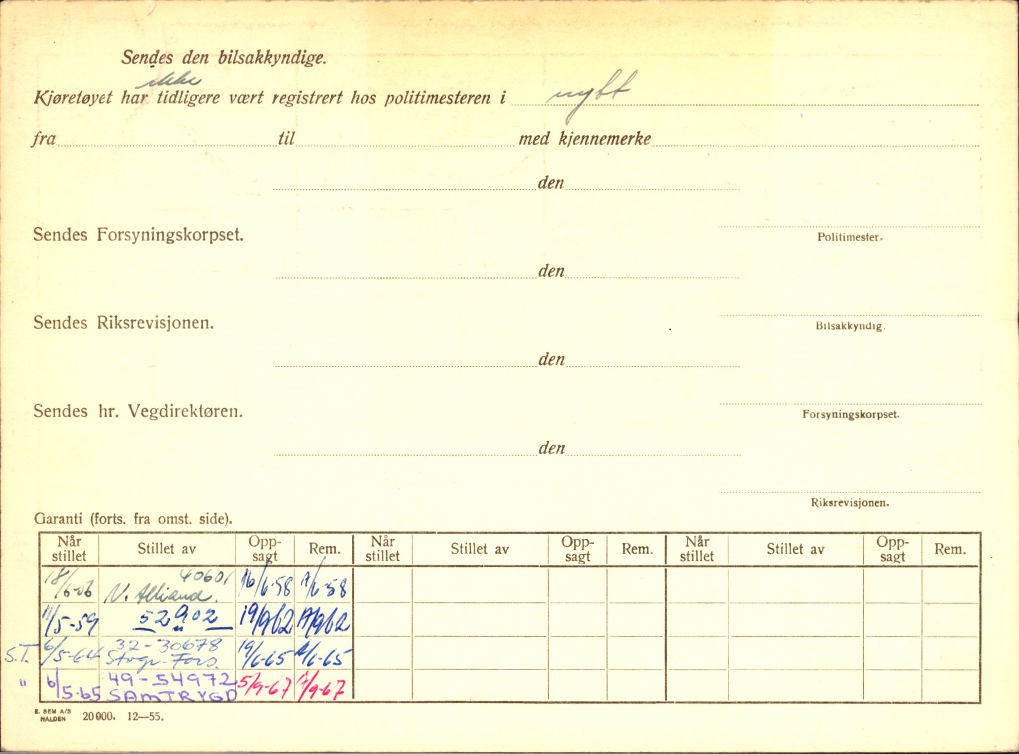 Stavanger trafikkstasjon, SAST/A-101942/0/F/L0044: L-26300 - L-26999, 1930-1971, p. 42