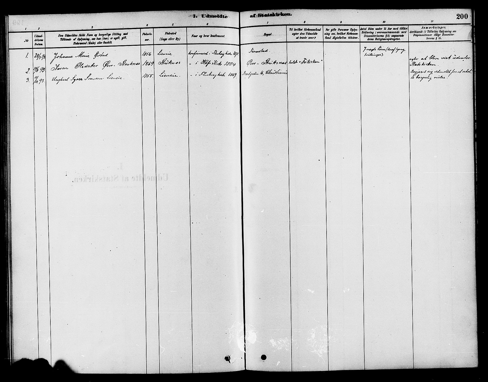 Søndre Land prestekontor, AV/SAH-PREST-122/K/L0002: Parish register (official) no. 2, 1878-1894, p. 200