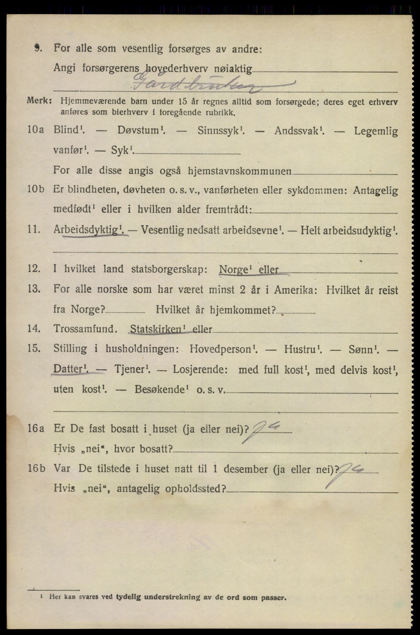 SAKO, 1920 census for Sauherad, 1920, p. 6142