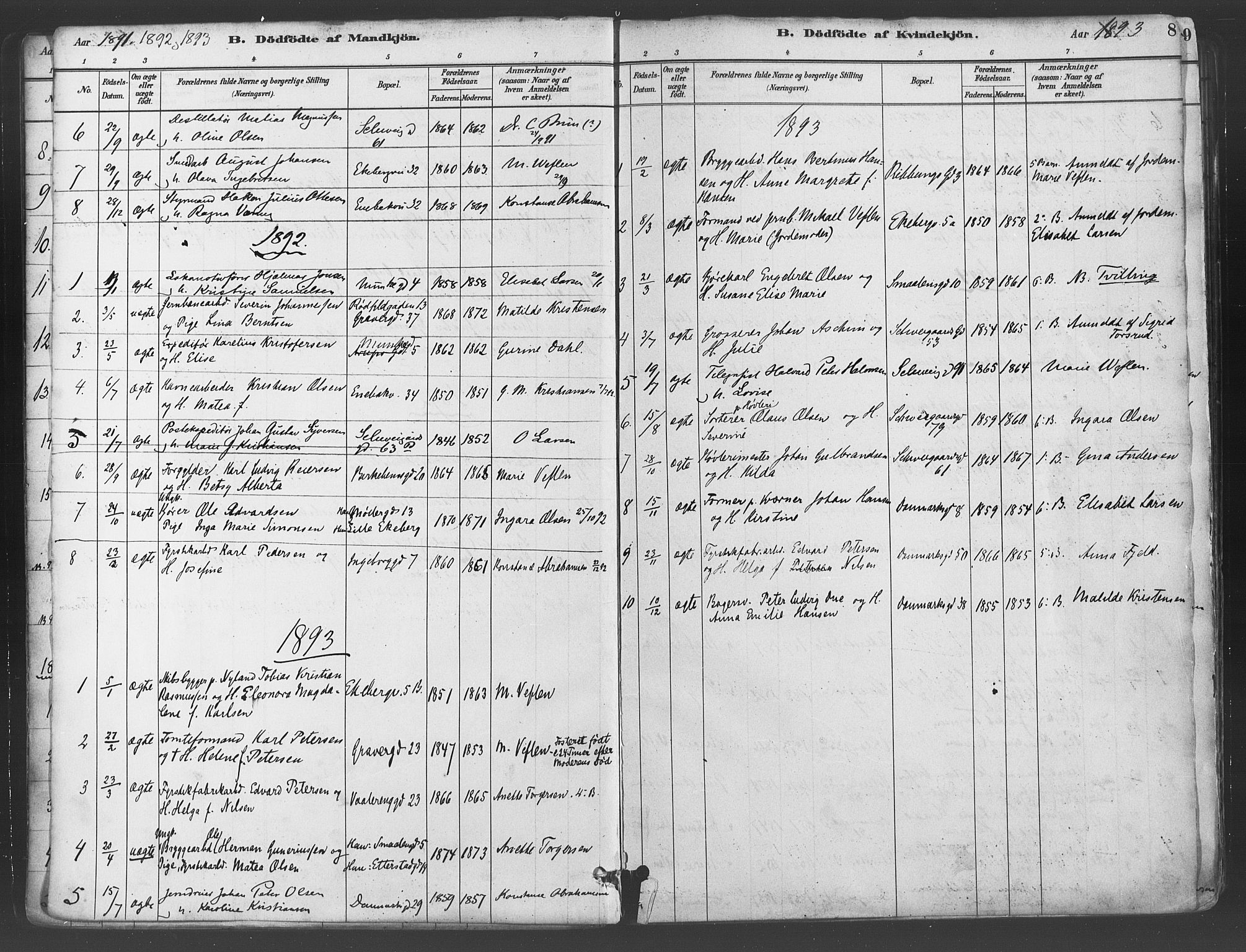 Gamlebyen prestekontor Kirkebøker, SAO/A-10884/F/Fa/L0006: Parish register (official) no. 6, 1881-1890, p. 8