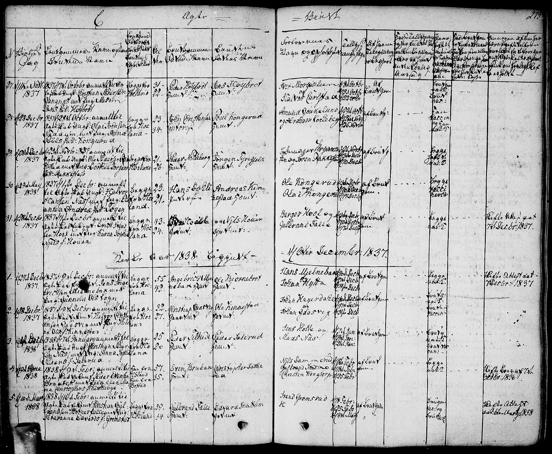 Høland prestekontor Kirkebøker, SAO/A-10346a/F/Fa/L0008: Parish register (official) no. I 8, 1827-1845, p. 273