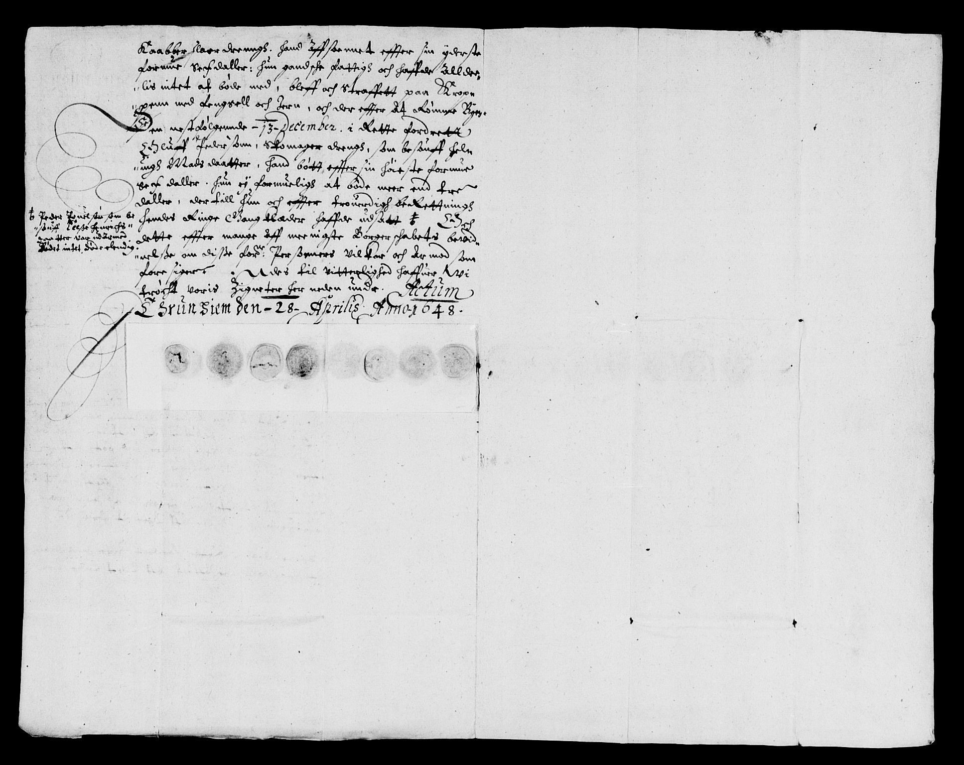 Rentekammeret inntil 1814, Reviderte regnskaper, Lensregnskaper, AV/RA-EA-5023/R/Rb/Rbw/L0090: Trondheim len, 1647-1648