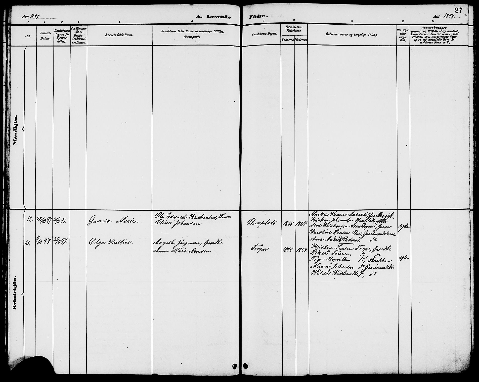 Rakkestad prestekontor Kirkebøker, AV/SAO-A-2008/G/Gc/L0001: Parish register (copy) no. III 1, 1887-1908, p. 27