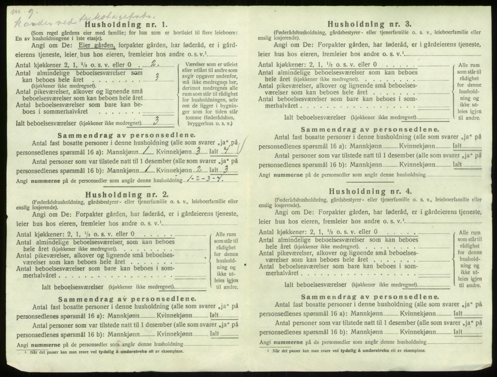 SAB, 1920 census for Åsane, 1920, p. 32