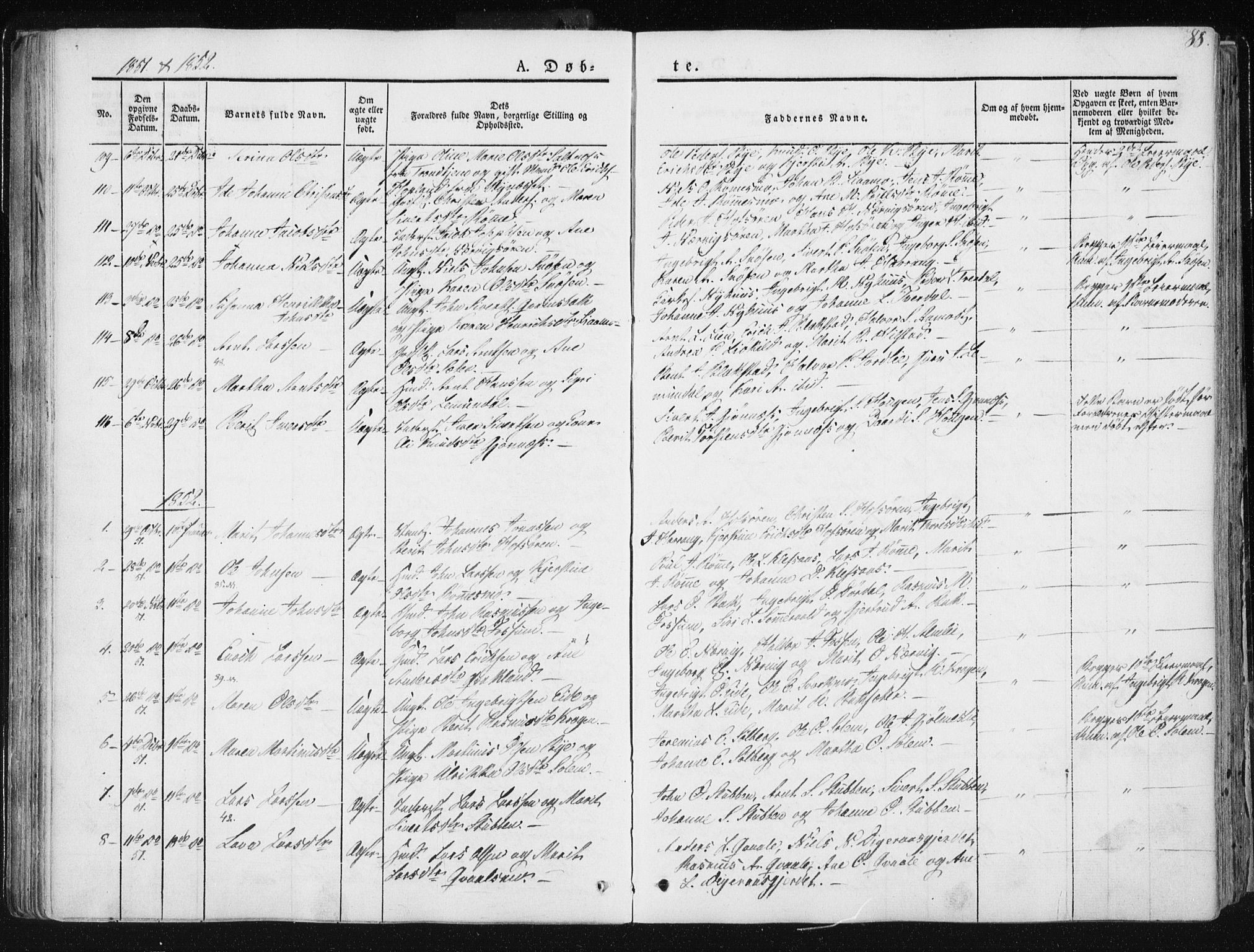 Ministerialprotokoller, klokkerbøker og fødselsregistre - Sør-Trøndelag, AV/SAT-A-1456/668/L0805: Parish register (official) no. 668A05, 1840-1853, p. 88