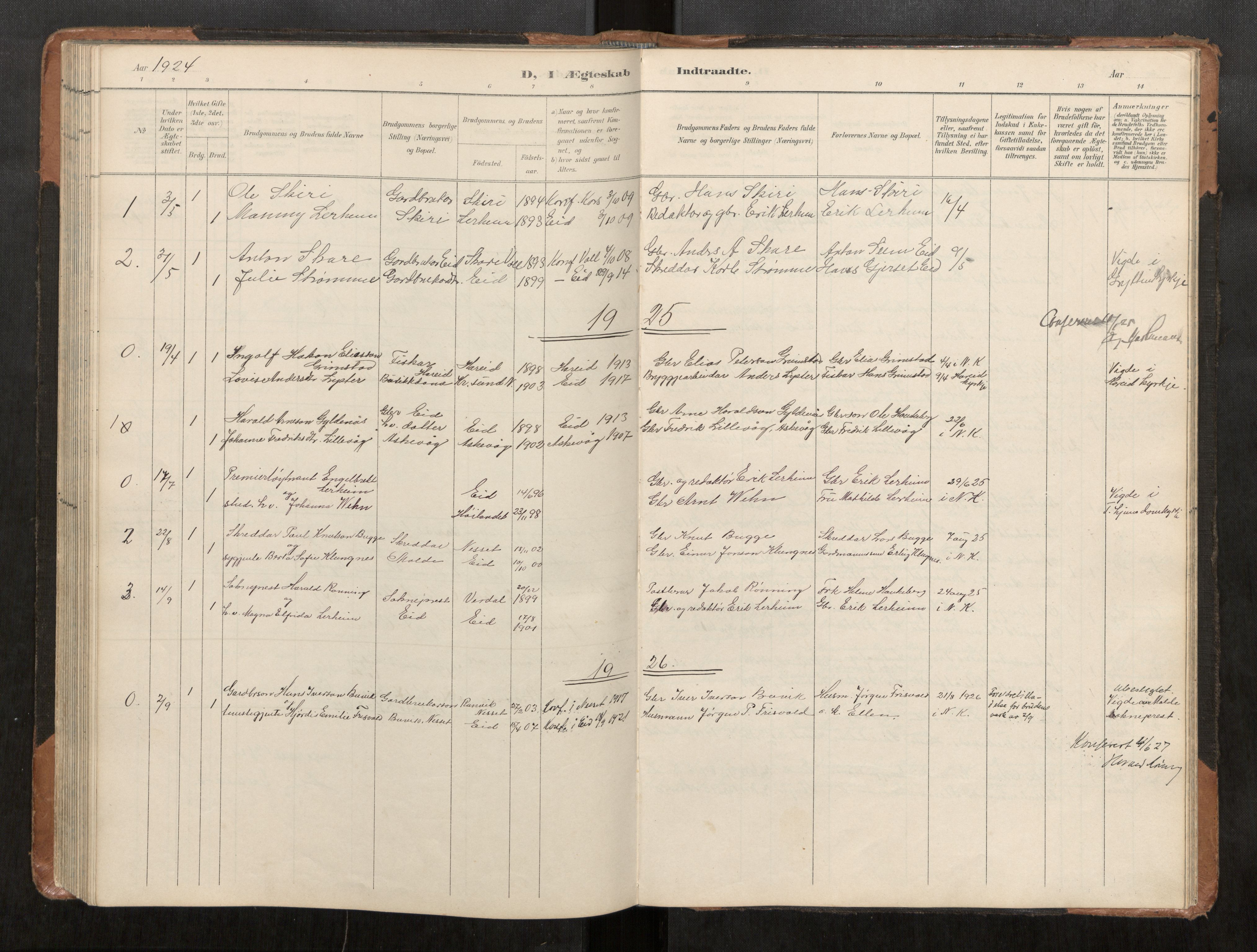 Ministerialprotokoller, klokkerbøker og fødselsregistre - Møre og Romsdal, AV/SAT-A-1454/542/L0561: Parish register (copy) no. 542C03, 1893-1931