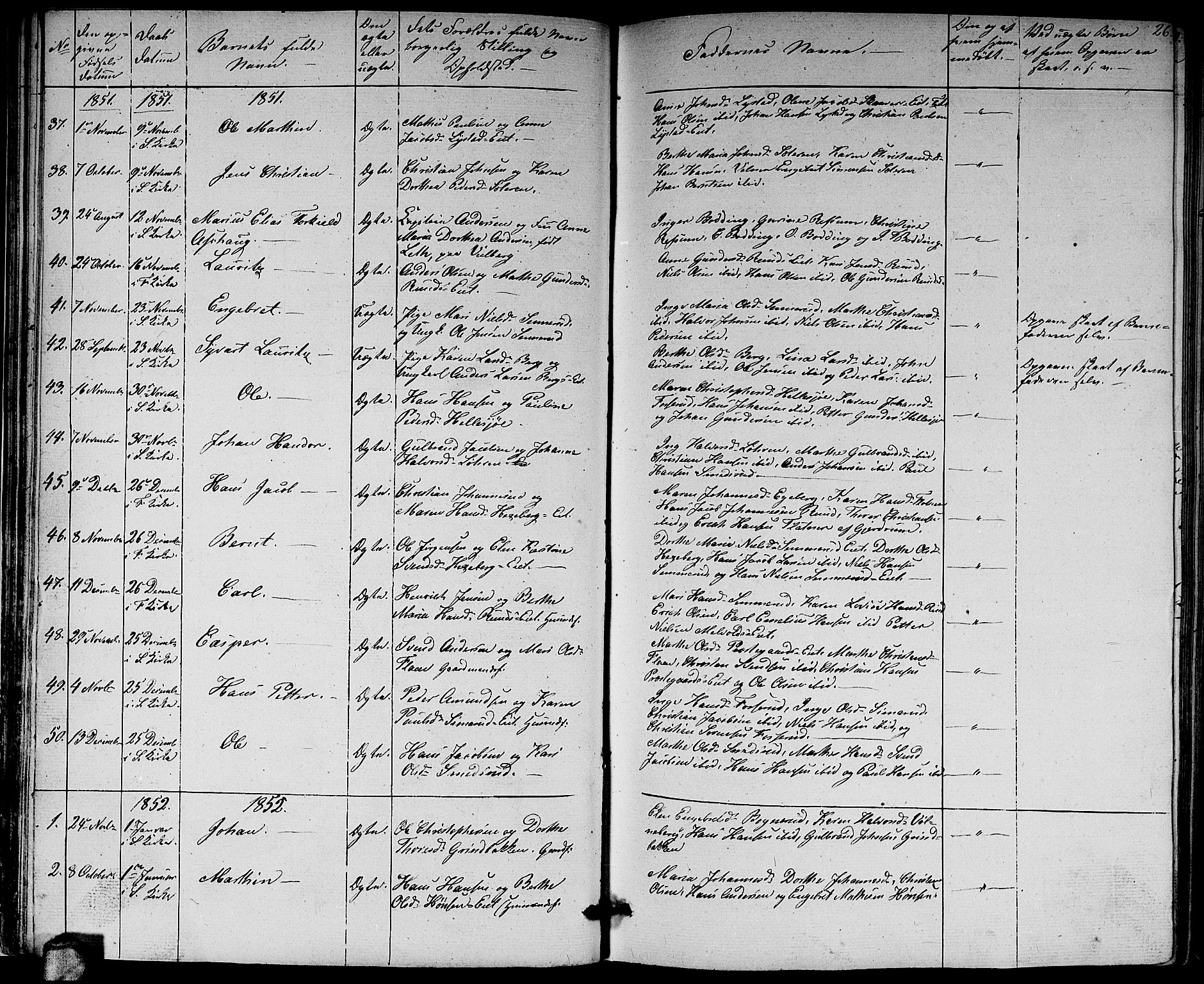 Sørum prestekontor Kirkebøker, AV/SAO-A-10303/G/Ga/L0003: Parish register (copy) no. I 3, 1846-1863, p. 26