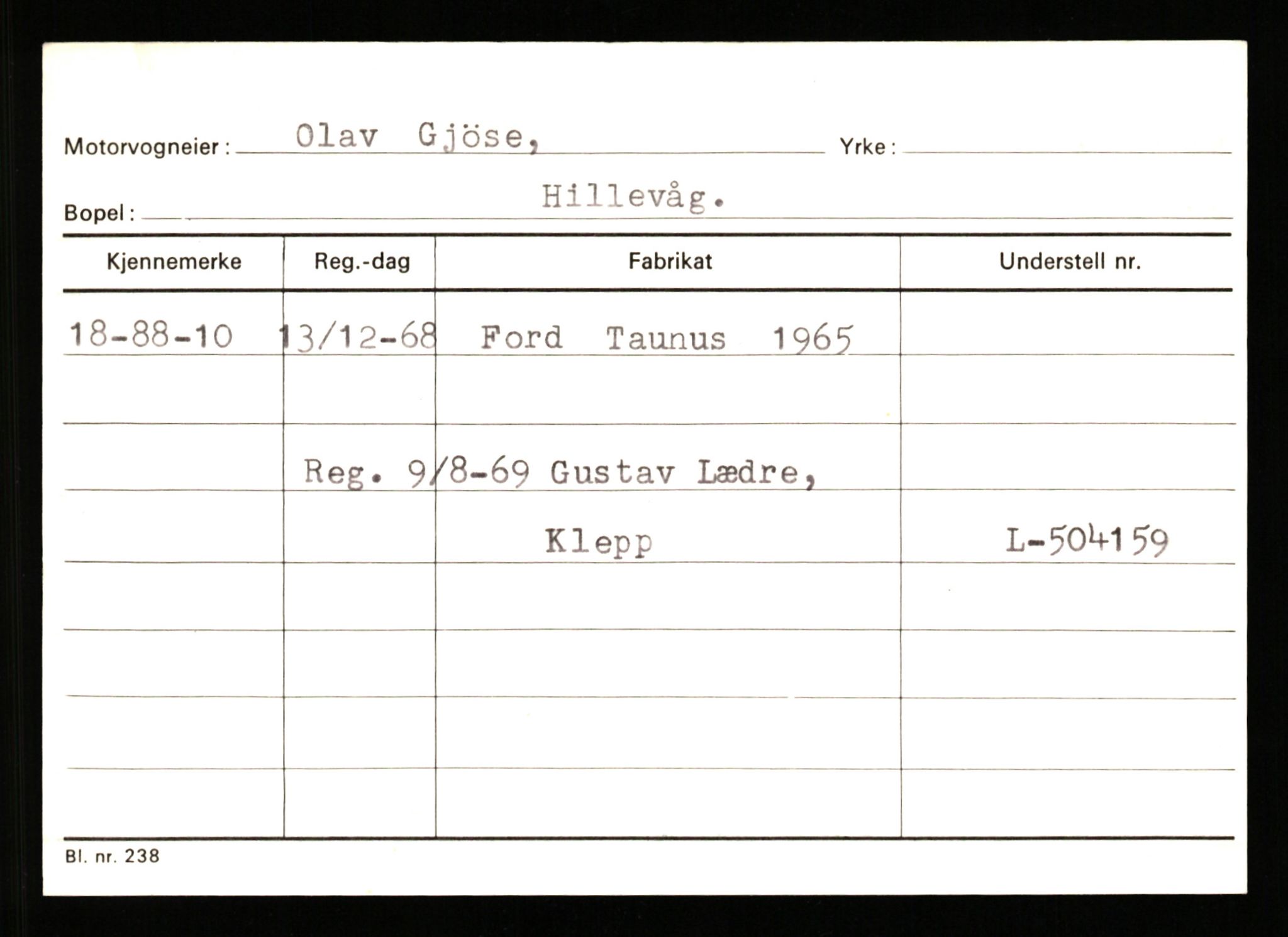 Stavanger trafikkstasjon, AV/SAST-A-101942/0/G/L0010: Registreringsnummer: 130000 - 239953, 1930-1971, p. 2101