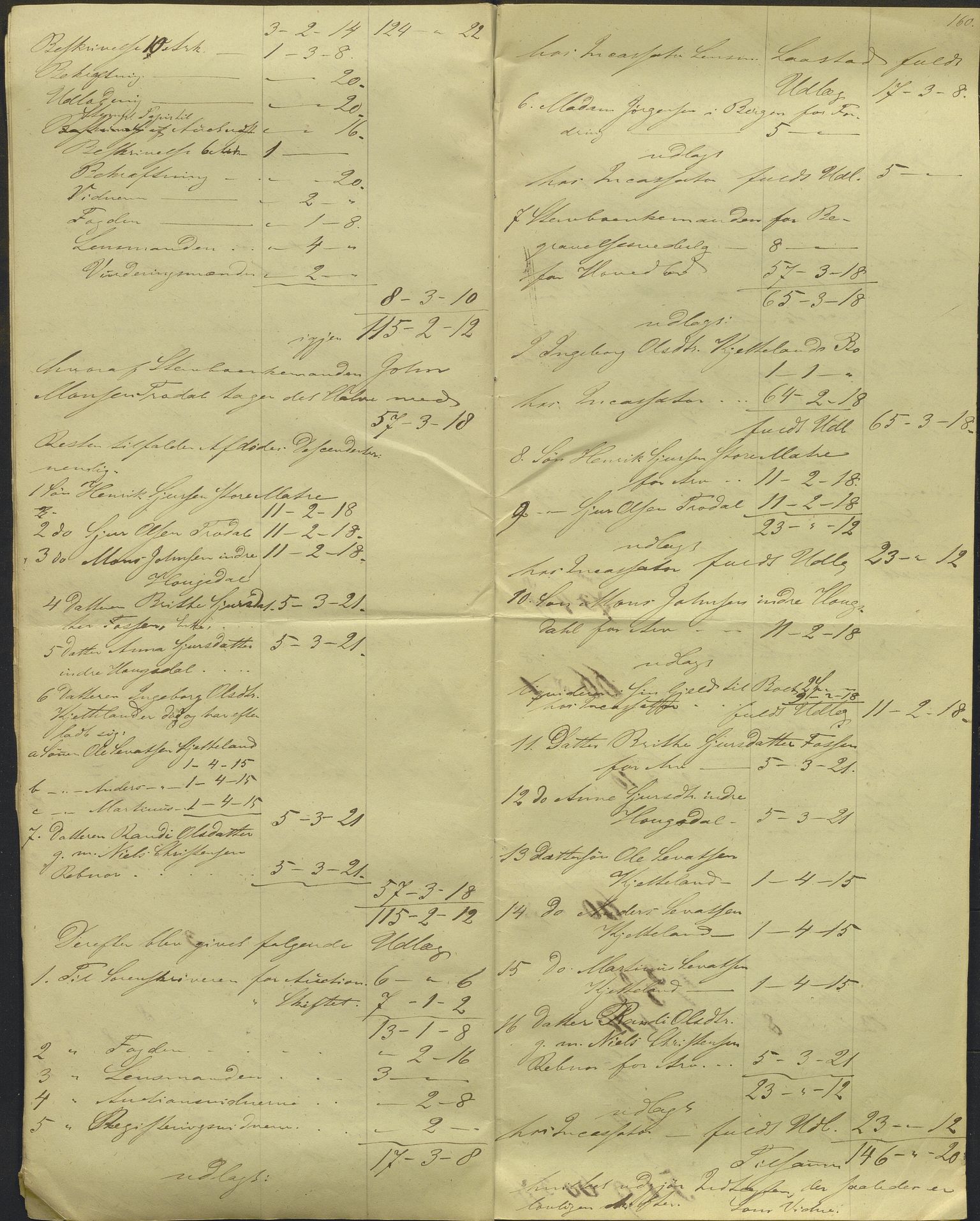 Nordhordland sorenskrivar, AV/SAB-A-2901/1/H/Hd/Hdb/L0001: Konsept til utlodningar, 1850-1852, p. 180