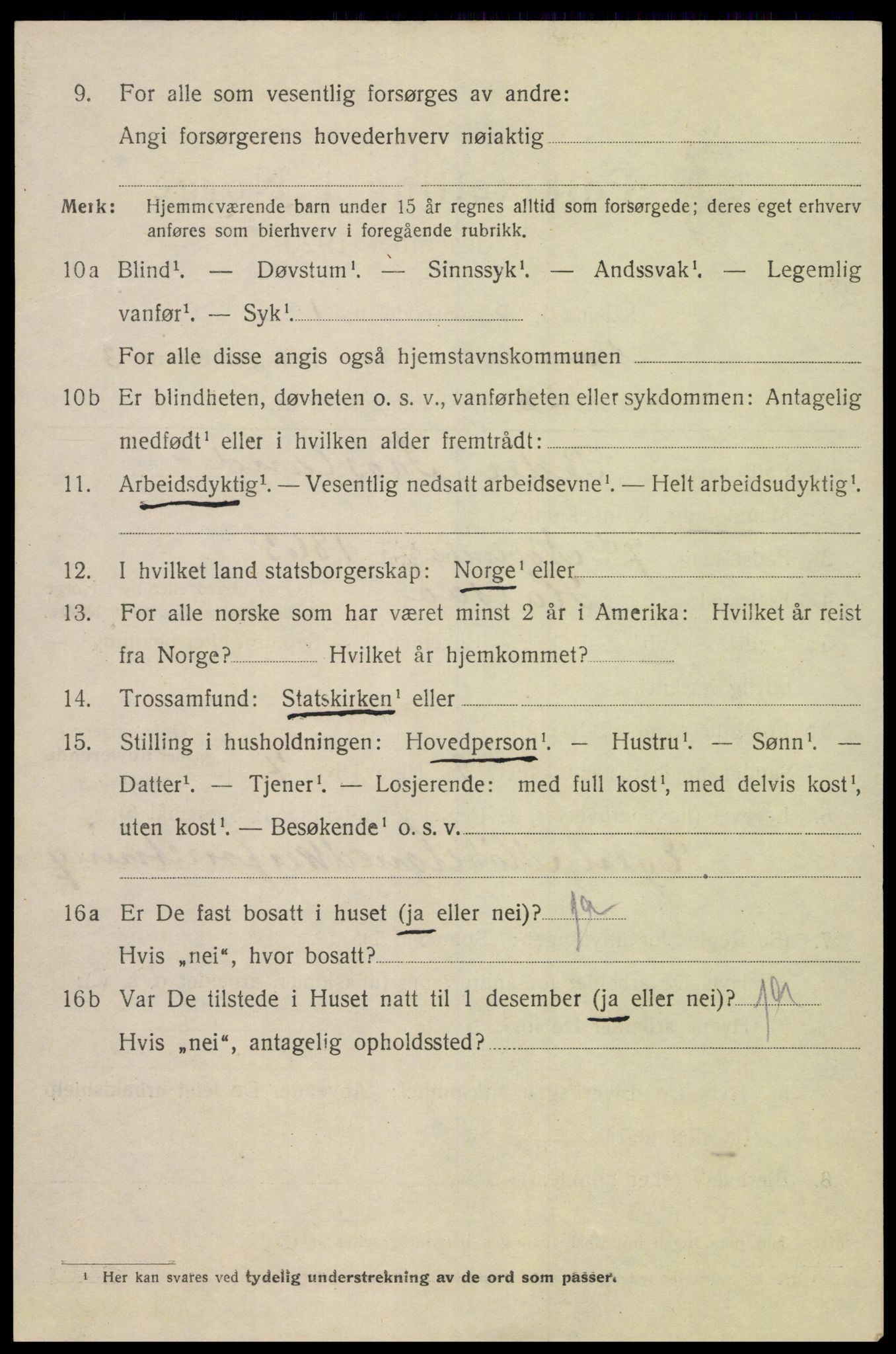 SAK, 1920 census for Mandal, 1920, p. 6904