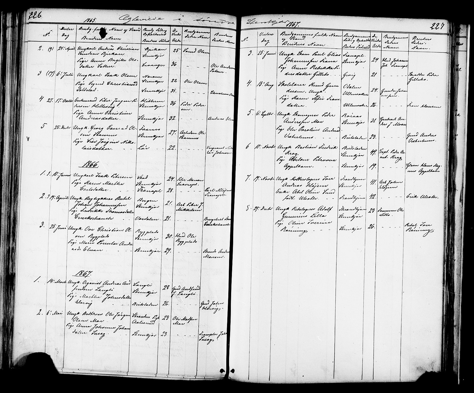 Ministerialprotokoller, klokkerbøker og fødselsregistre - Nord-Trøndelag, SAT/A-1458/739/L0367: Parish register (official) no. 739A01 /1, 1838-1868, p. 226-227