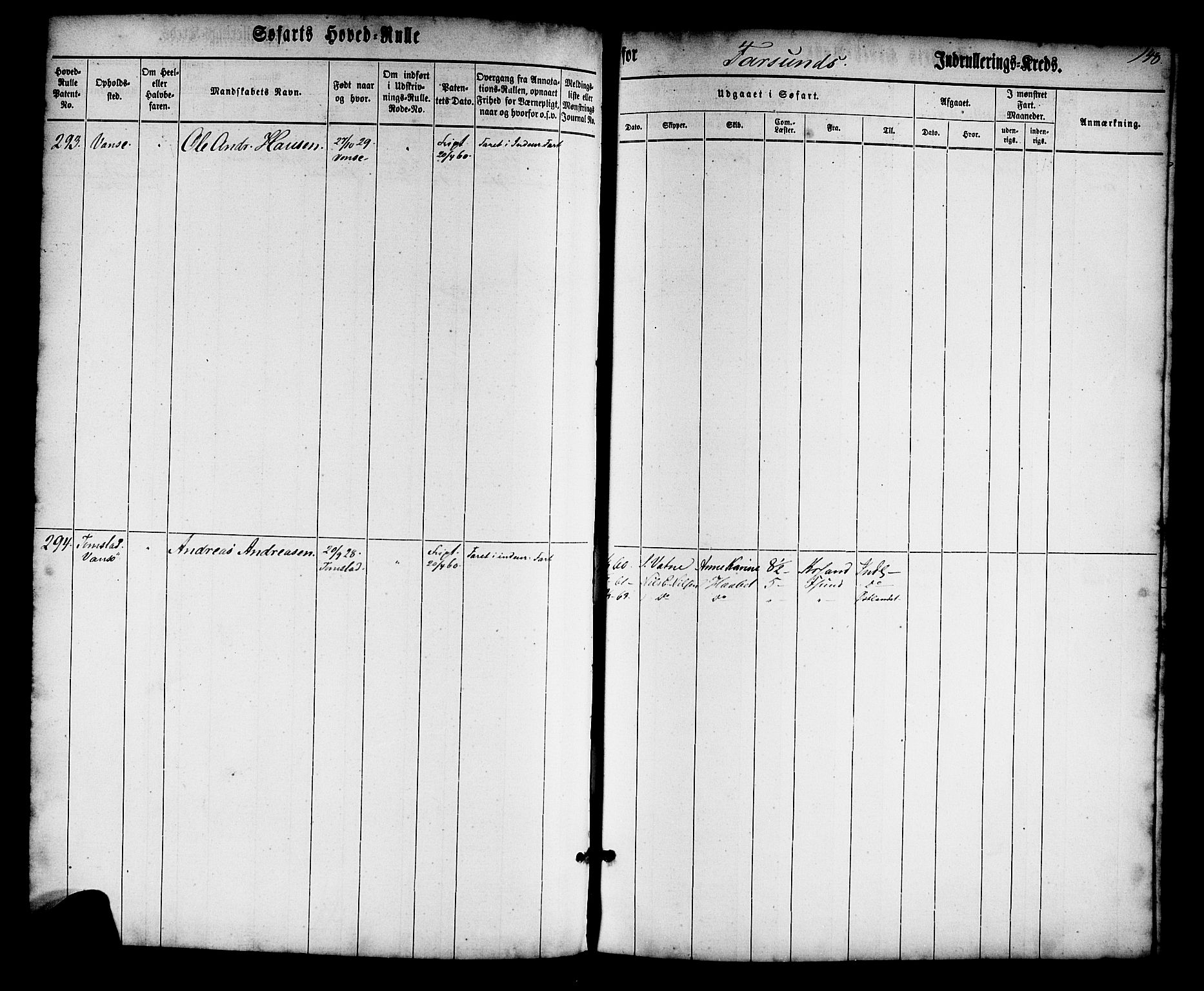 Farsund mønstringskrets, AV/SAK-2031-0017/F/Fb/L0013: Hovedrulle nr 1-574, Z-5, 1860-1869, p. 149