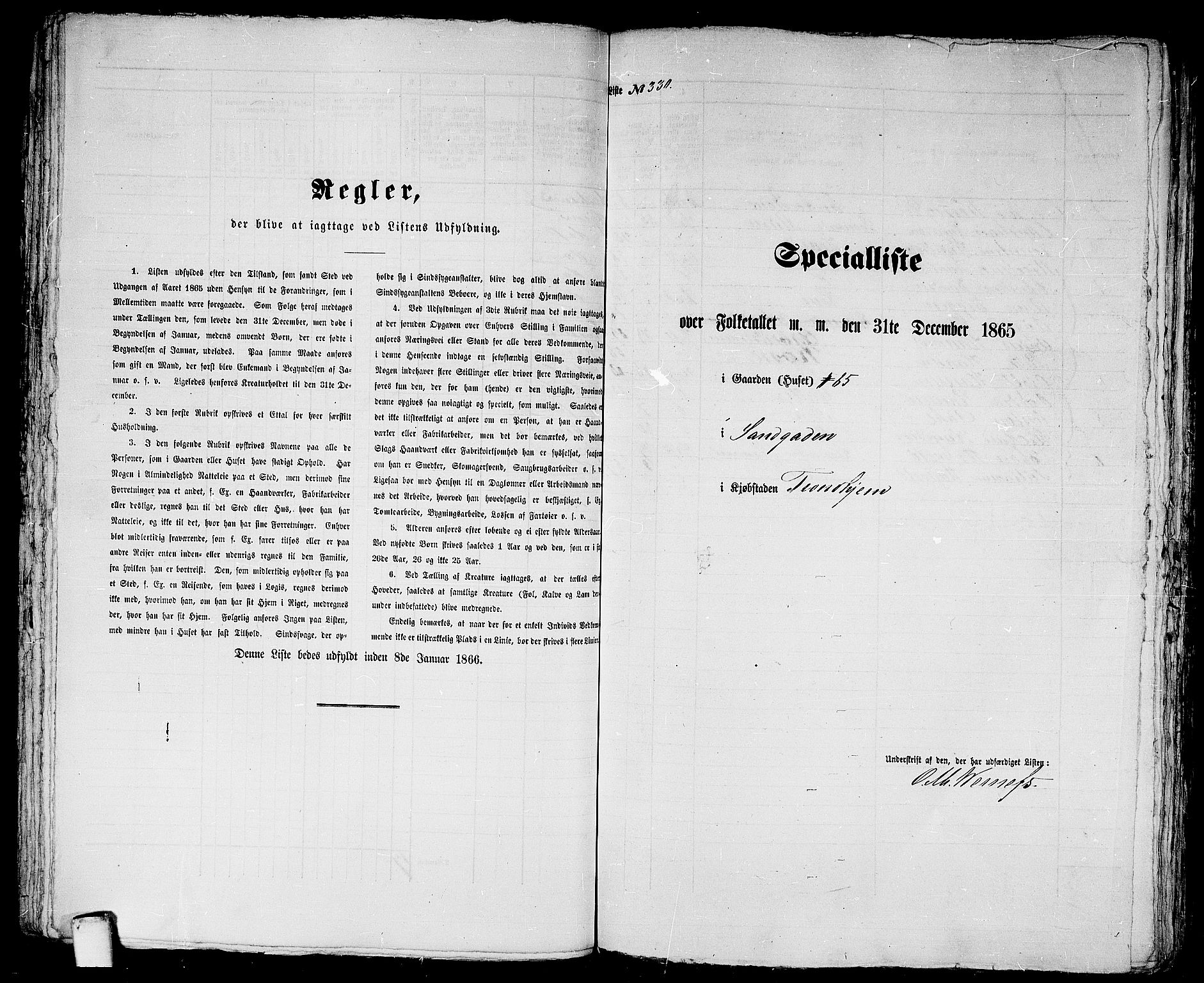 RA, 1865 census for Trondheim, 1865, p. 699