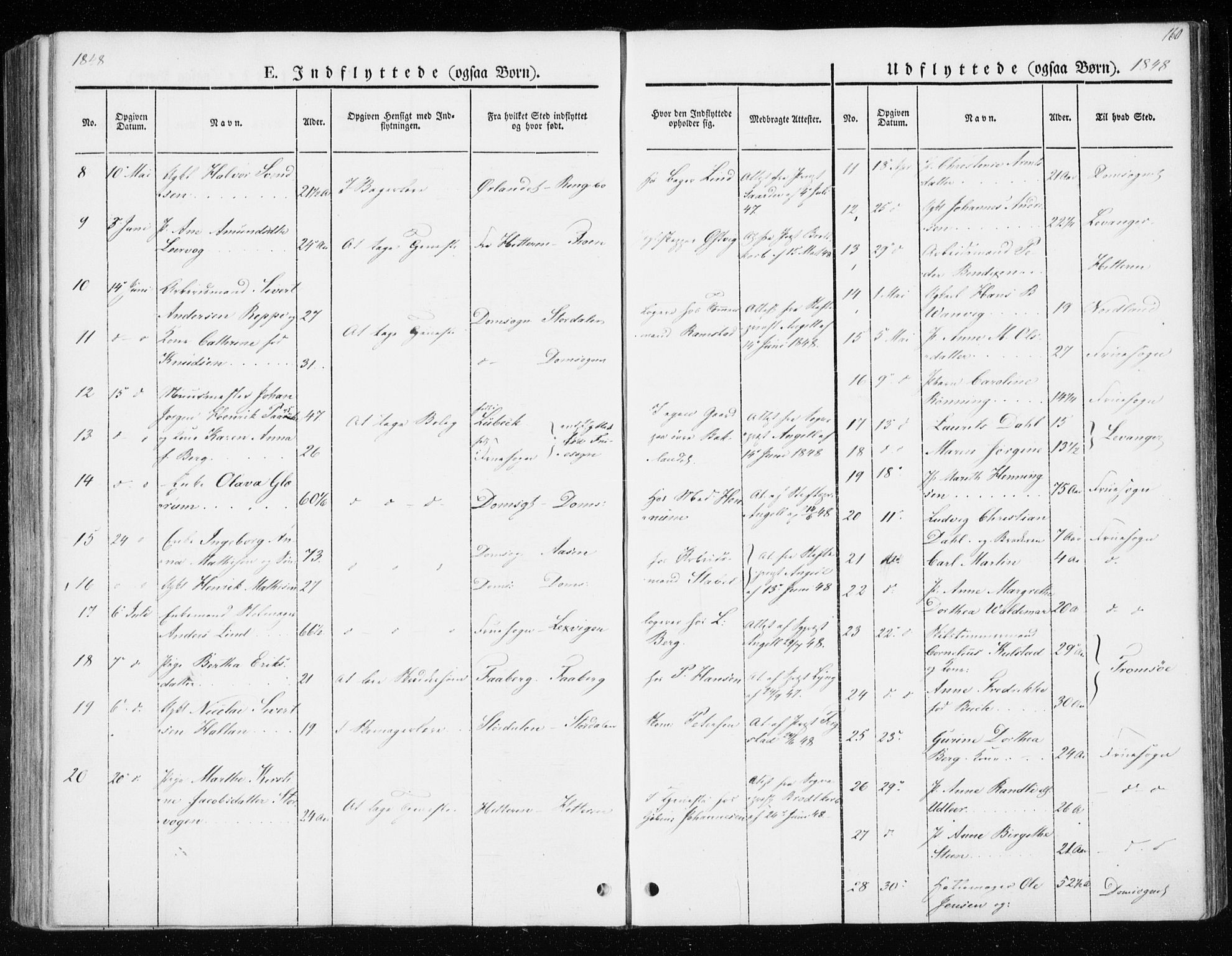 Ministerialprotokoller, klokkerbøker og fødselsregistre - Sør-Trøndelag, SAT/A-1456/604/L0183: Parish register (official) no. 604A04, 1841-1850, p. 160