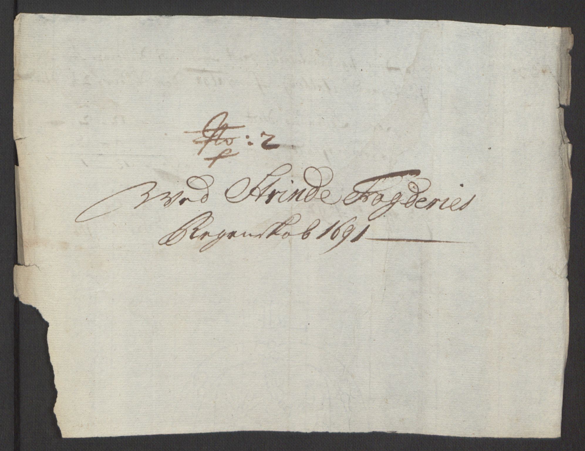 Rentekammeret inntil 1814, Reviderte regnskaper, Fogderegnskap, AV/RA-EA-4092/R61/L4103: Fogderegnskap Strinda og Selbu, 1691-1692, p. 159