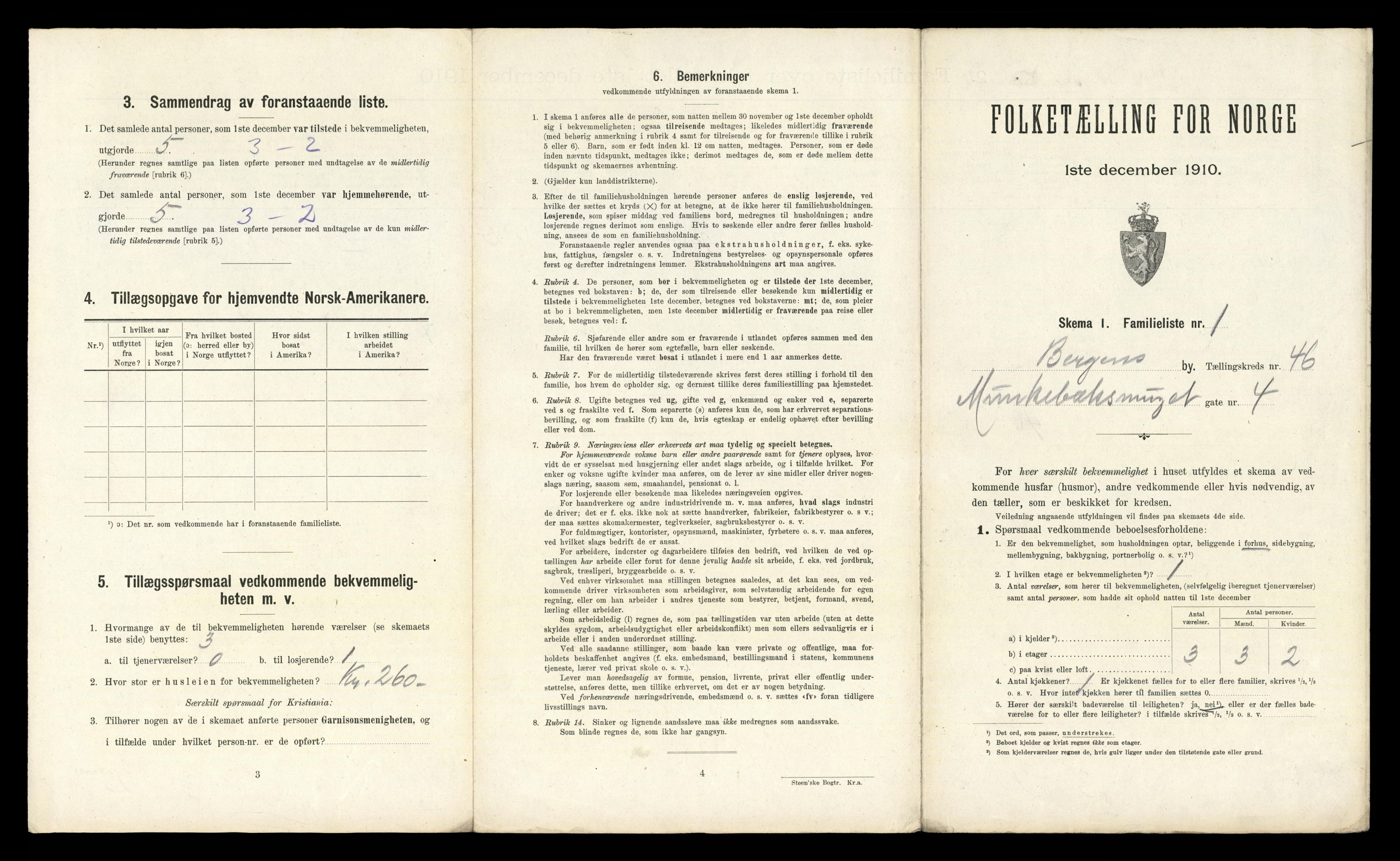 RA, 1910 census for Bergen, 1910, p. 15265