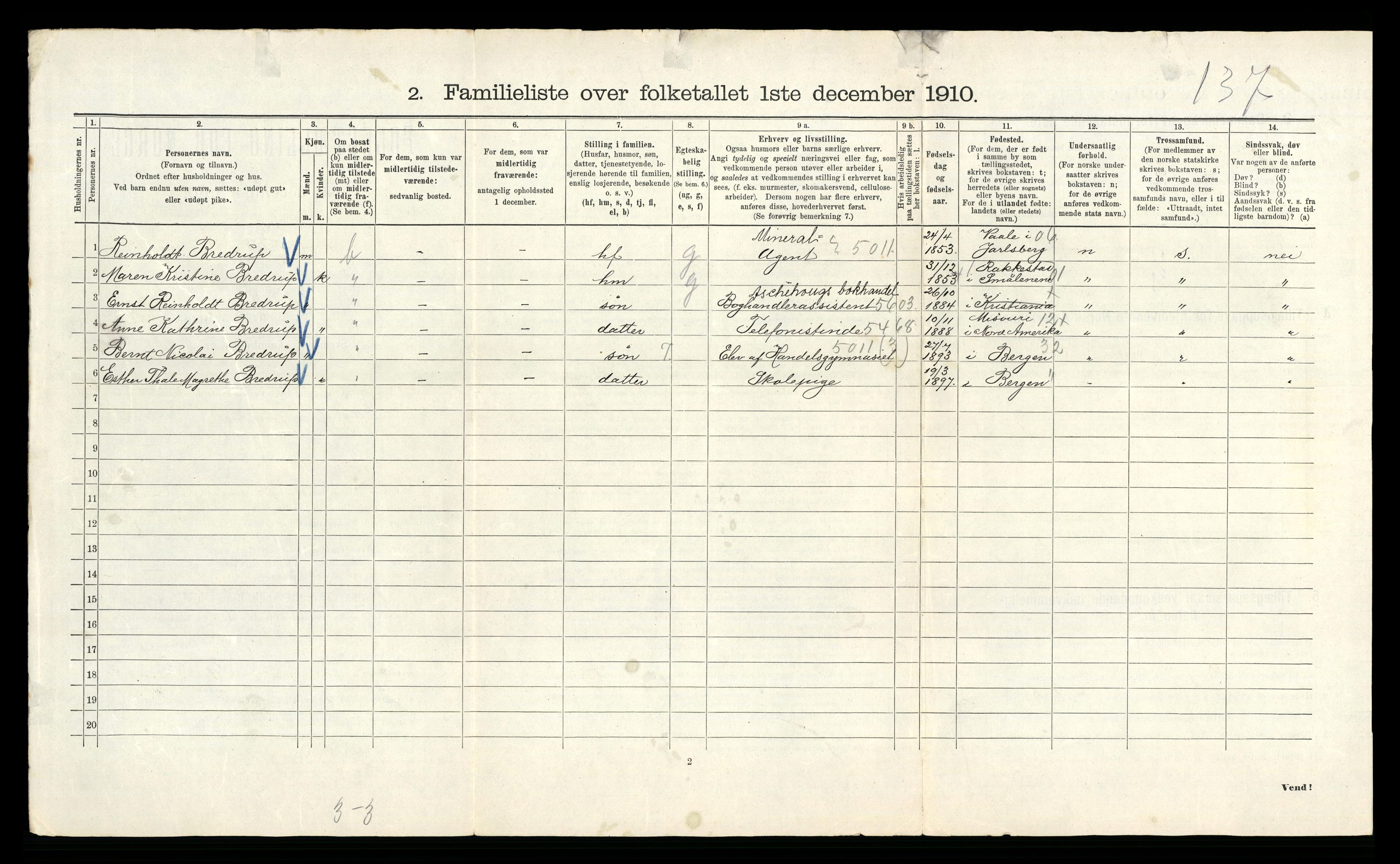 RA, 1910 census for Kristiania, 1910, p. 104944